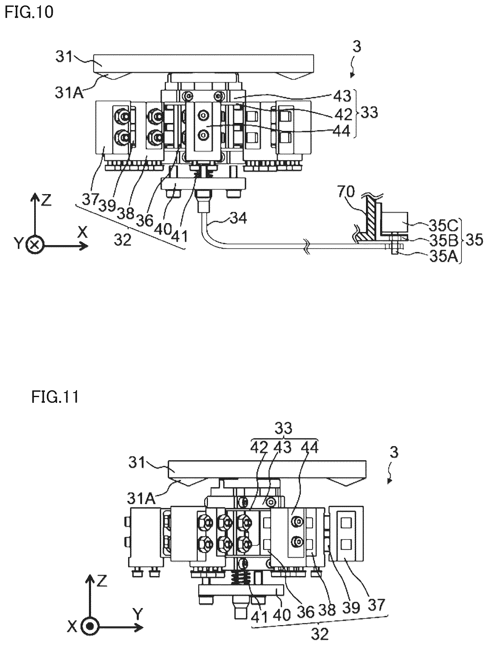 Patent US12332500 Figure 6 – Locking device, gimbal mechanism, and telescope device