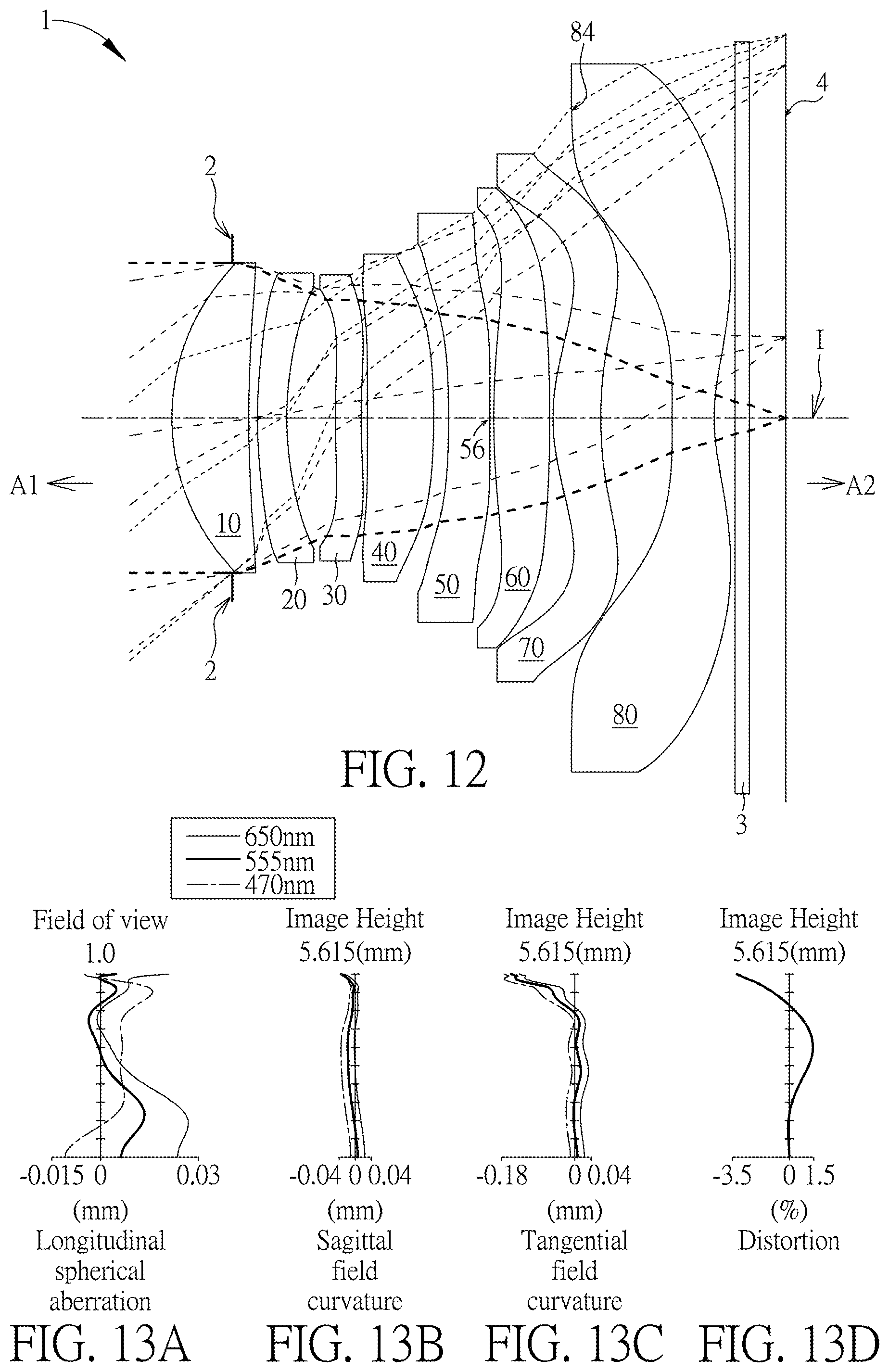 Patent US12332503 Figure 6 – Optical imaging lens