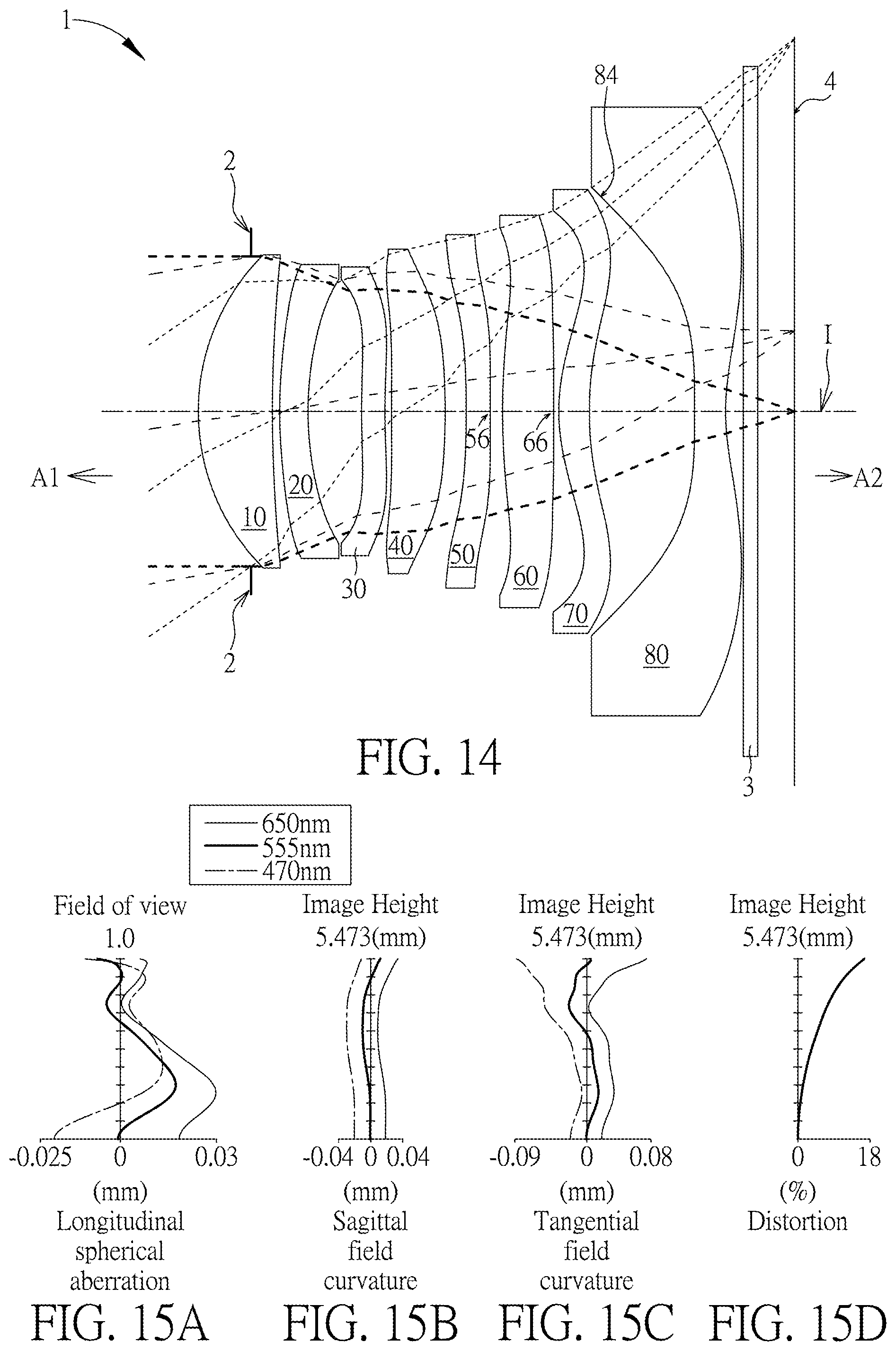 Patent US12332503 Figure 7 – Optical imaging lens