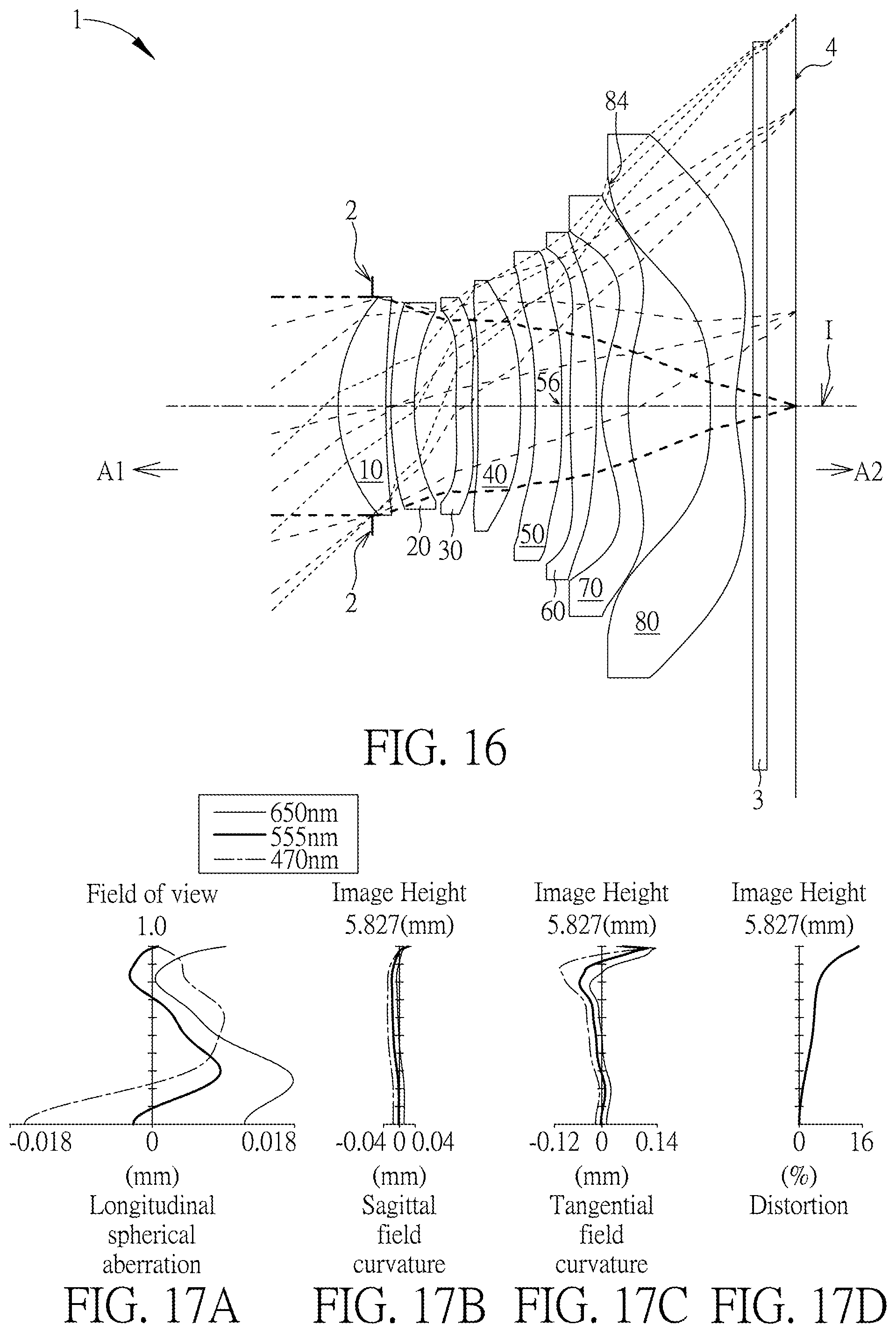 Patent US12332503 Figure 8 – Optical imaging lens
