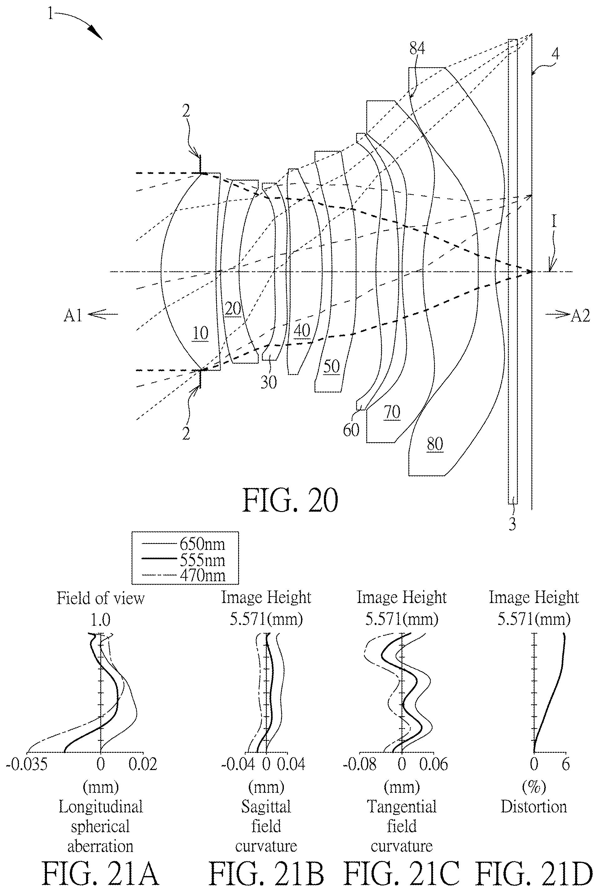 Patent US12332503 Figure 10 – Optical imaging lens