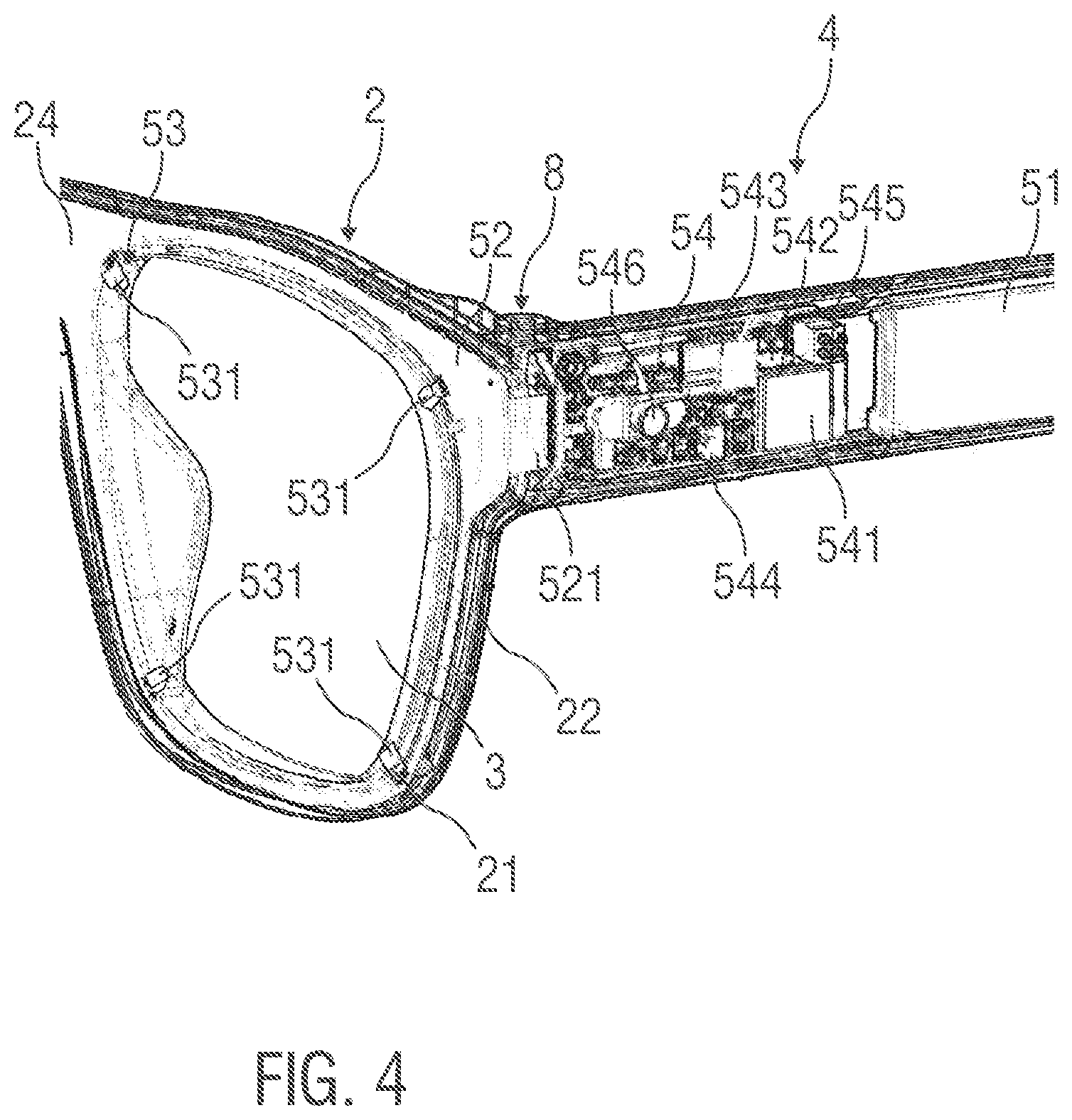 Patent US12332504 Figure 3 – Portable light apparatus, charging device for a portable light apparatus and control system for a portable light apparatus