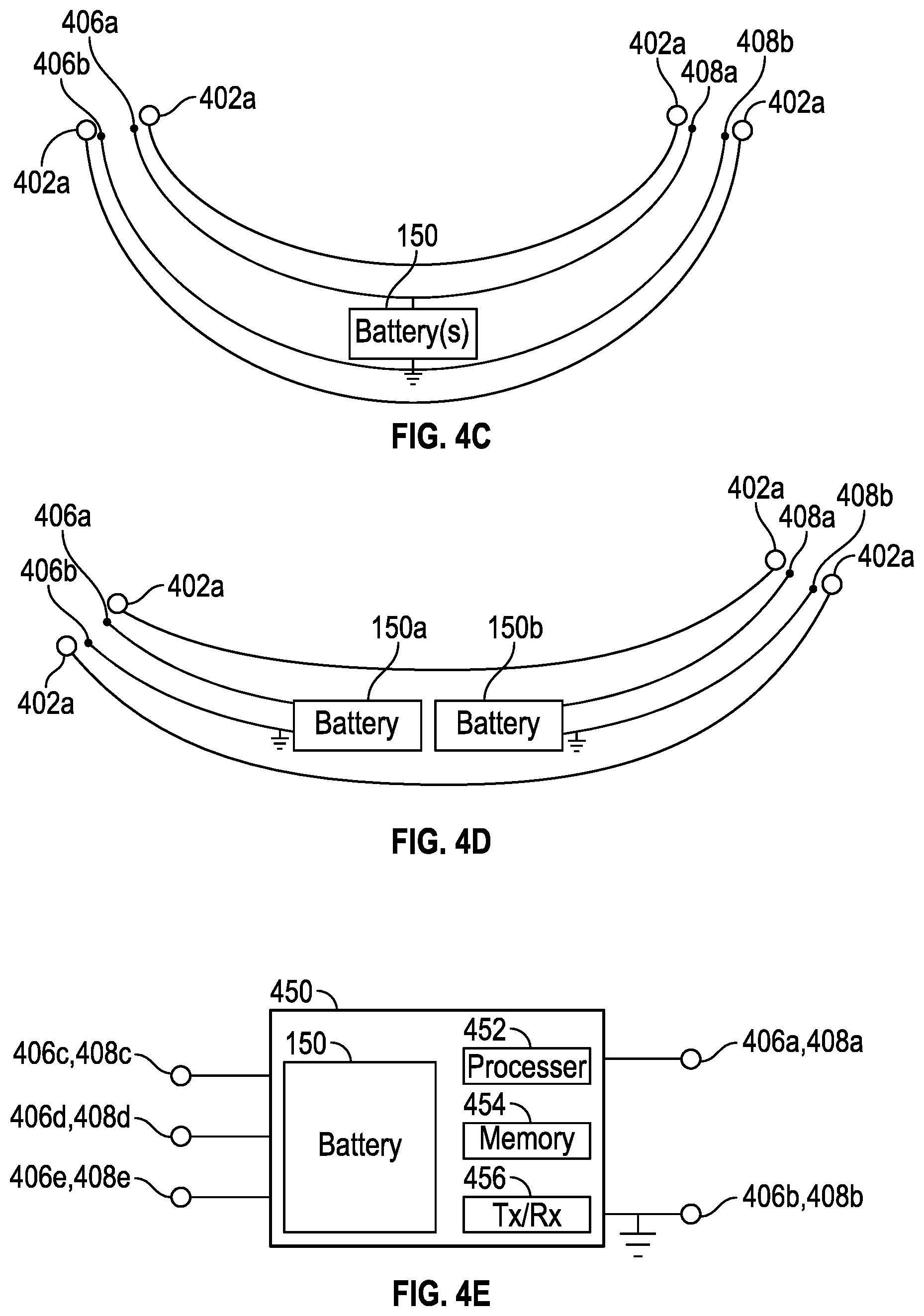 Patent US12332505 Figure 4 – Eyewear tether with battery