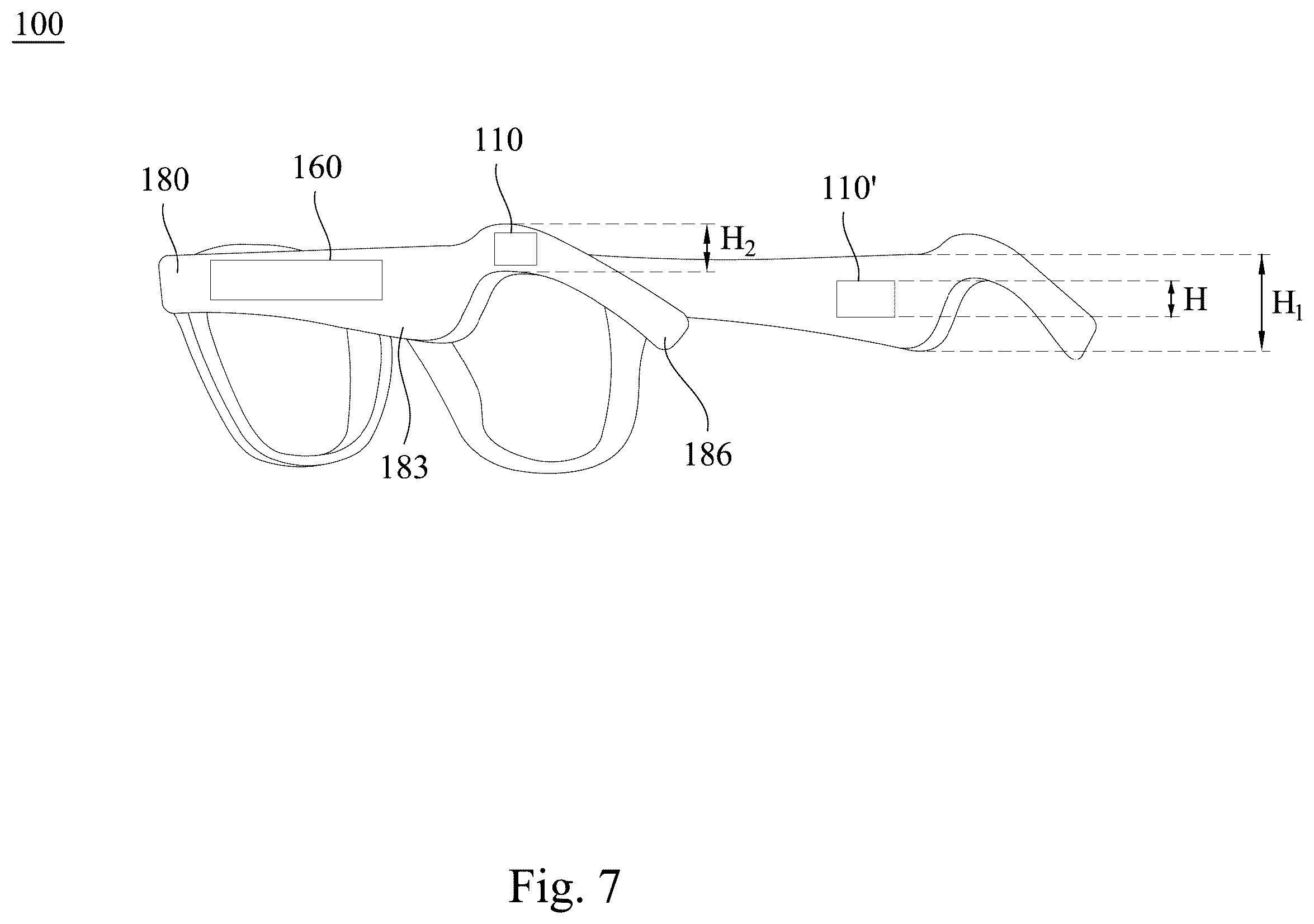 Patent US12332506 Figure 8 – Wearable device and earbud