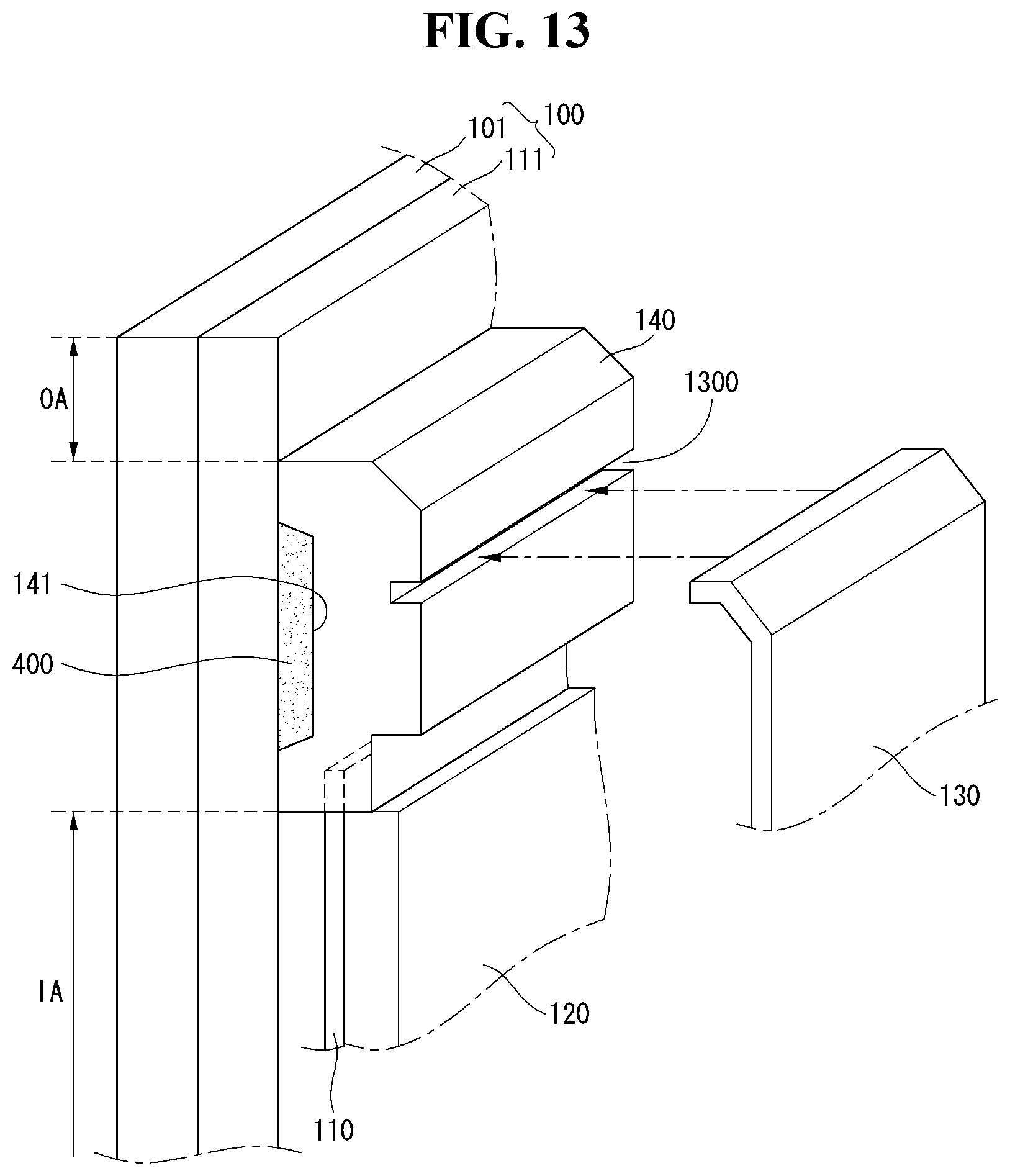 Patent US12332518 Figure 8 – Display device comprising an optical sheet disposed between a first part and a second part of a supporter