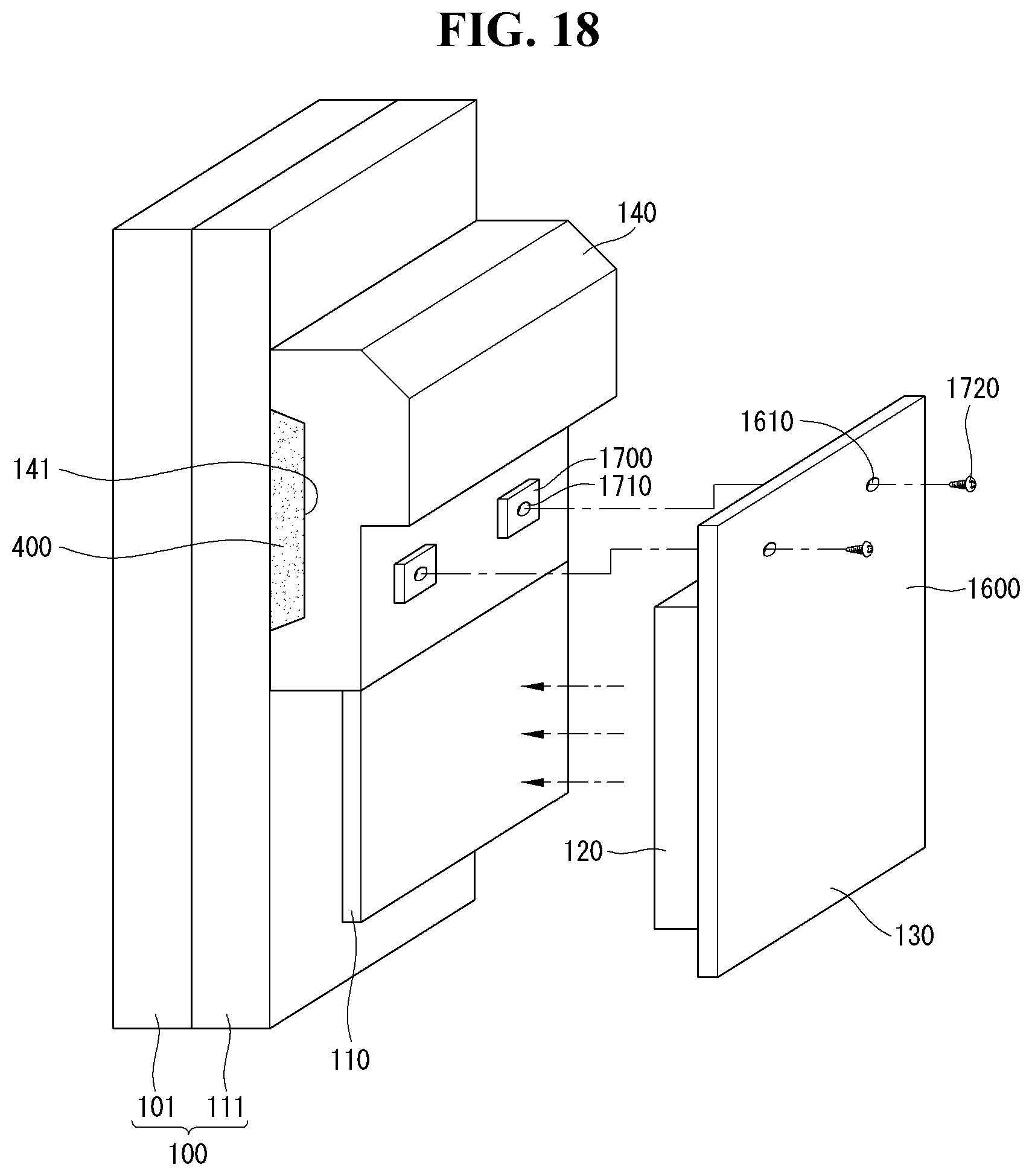 Patent US12332518 Figure 12 – Display device comprising an optical sheet disposed between a first part and a second part of a supporter