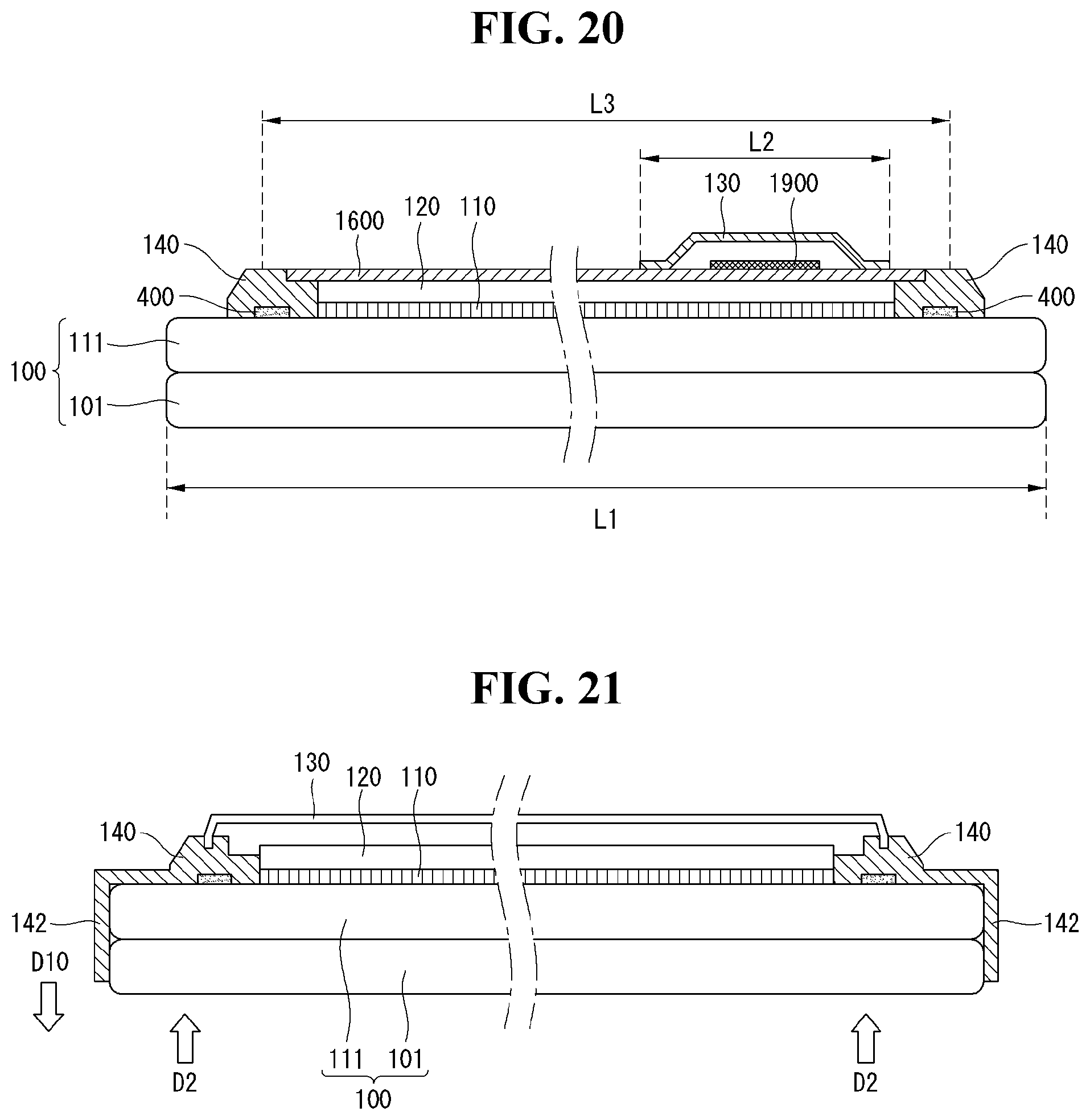 Patent US12332518 Figure 14 – Display device comprising an optical sheet disposed between a first part and a second part of a supporter