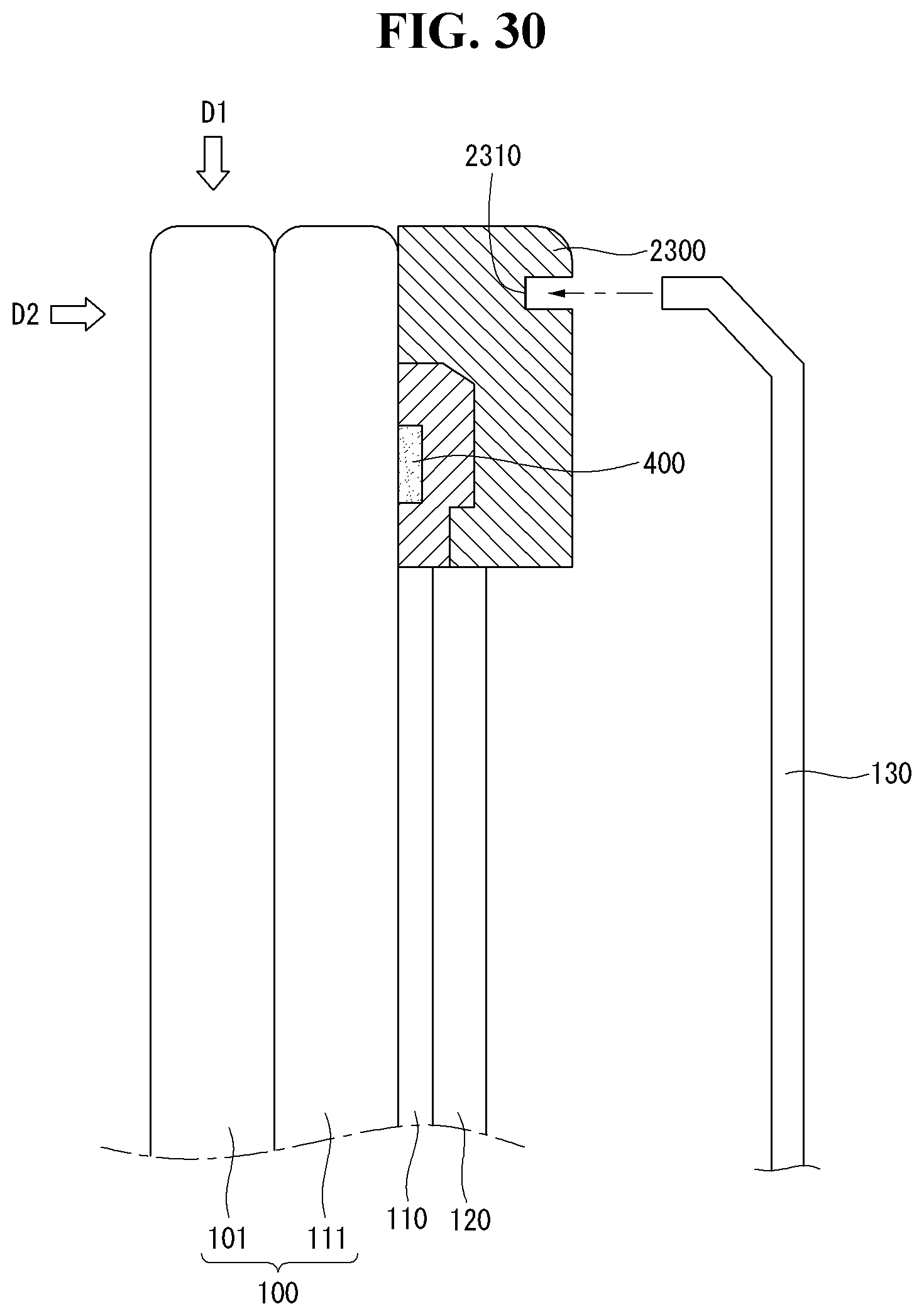 Patent US12332518 Figure 19 – Display device comprising an optical sheet disposed between a first part and a second part of a supporter