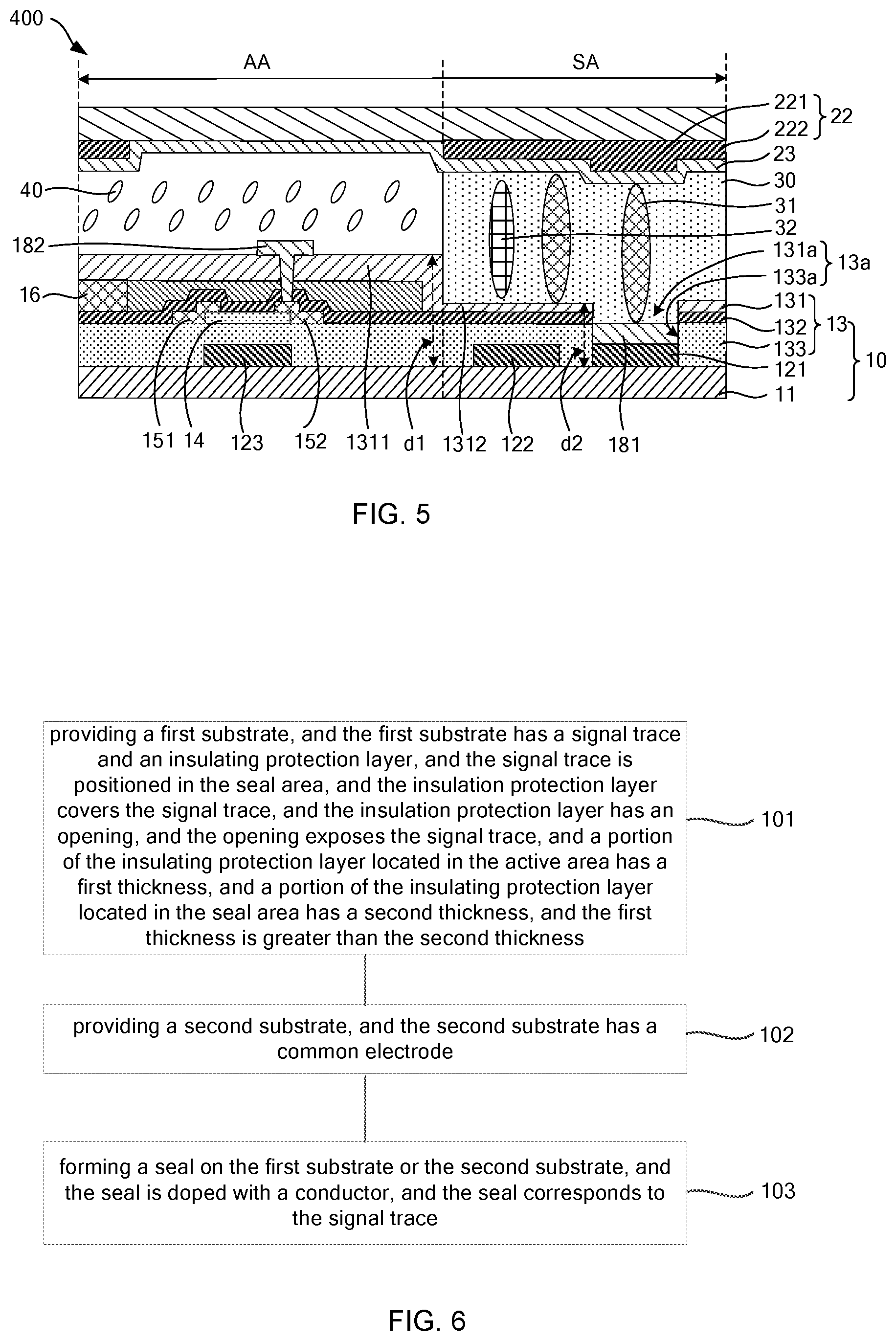 Patent US12332521 Figure 3 – Display panel and manufacturing method thereof