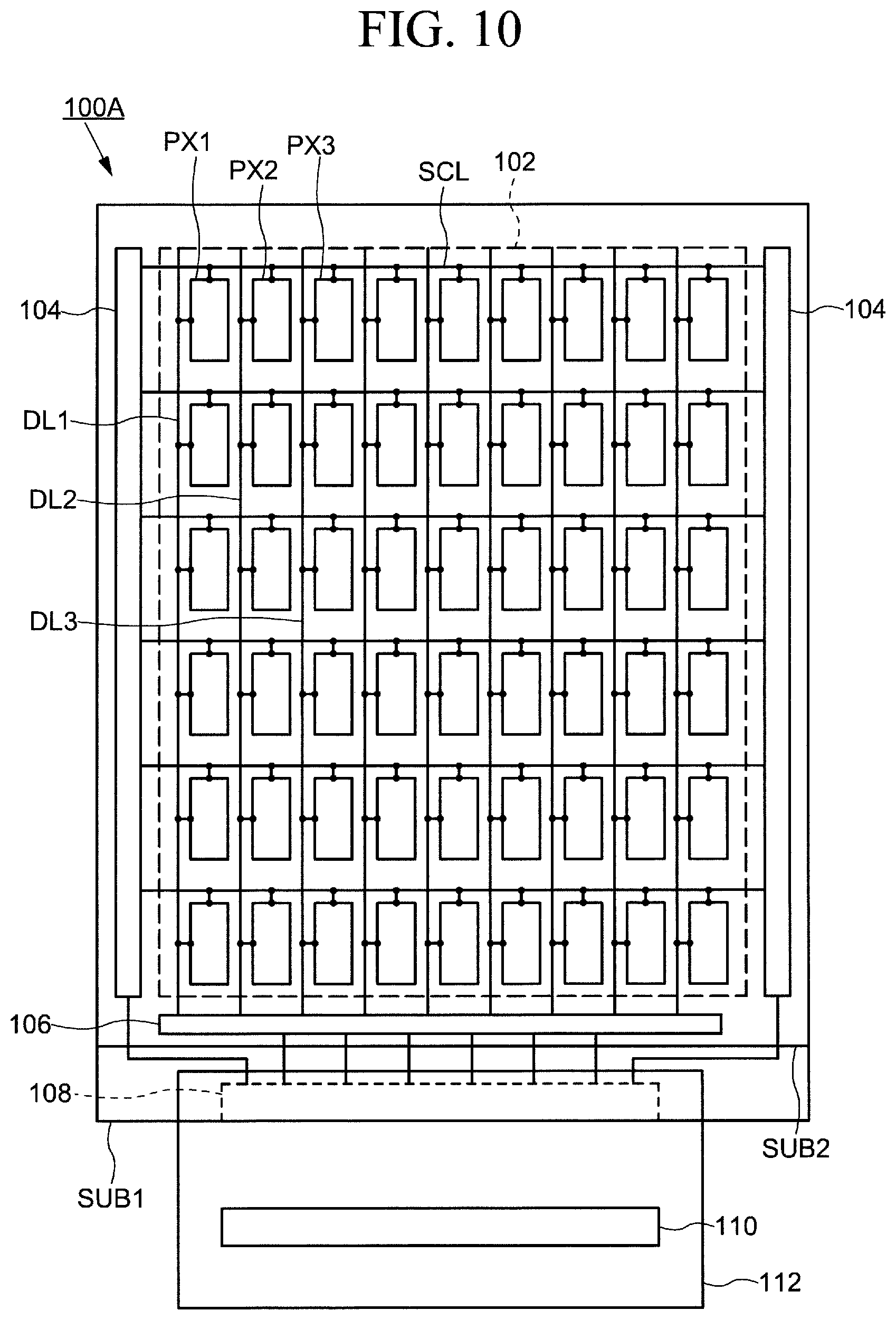 Patent US12332522 Figure 10 – Liquid crystal display device