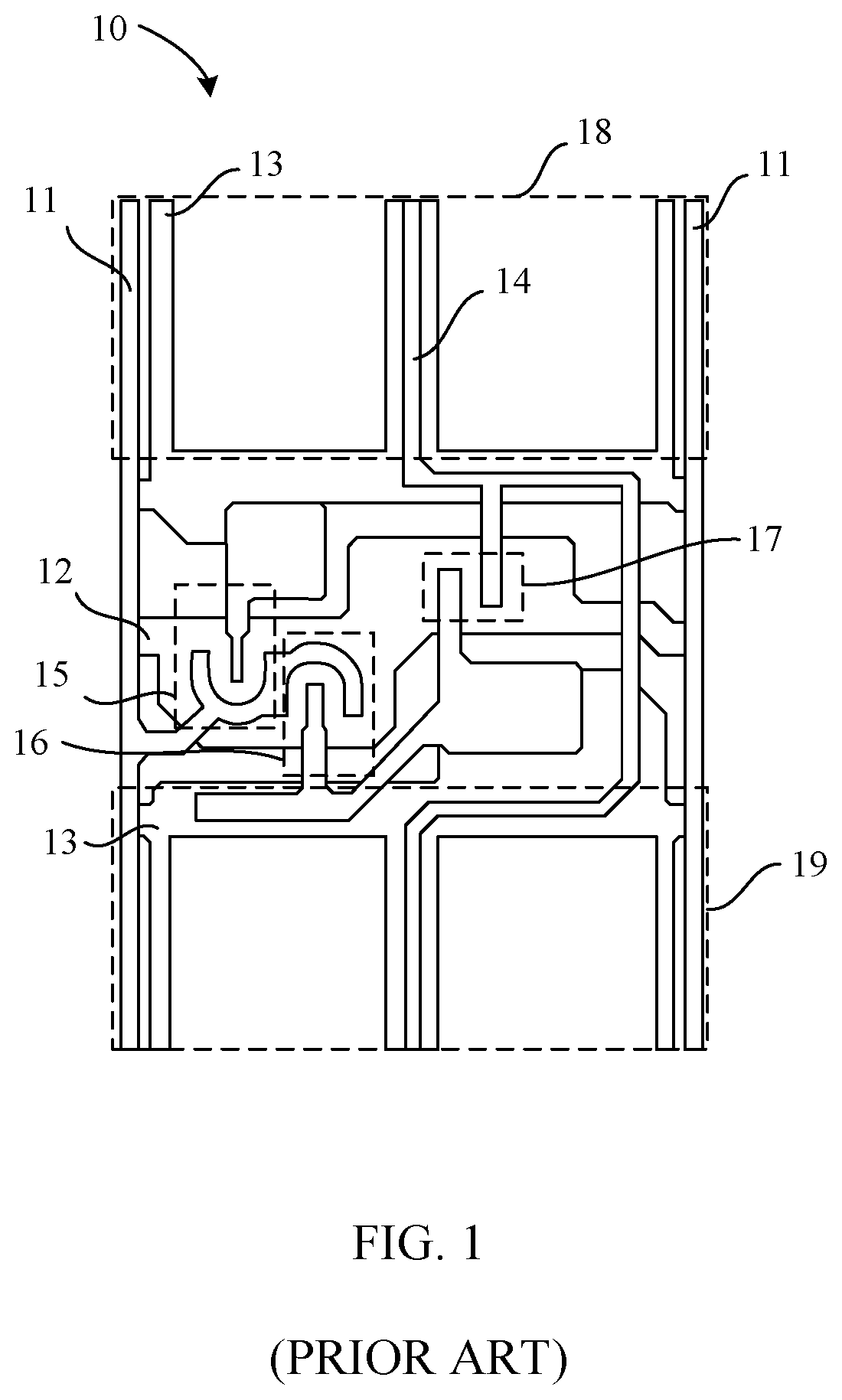 Patent US12332525 Figure 1 – Array substrate and display panel