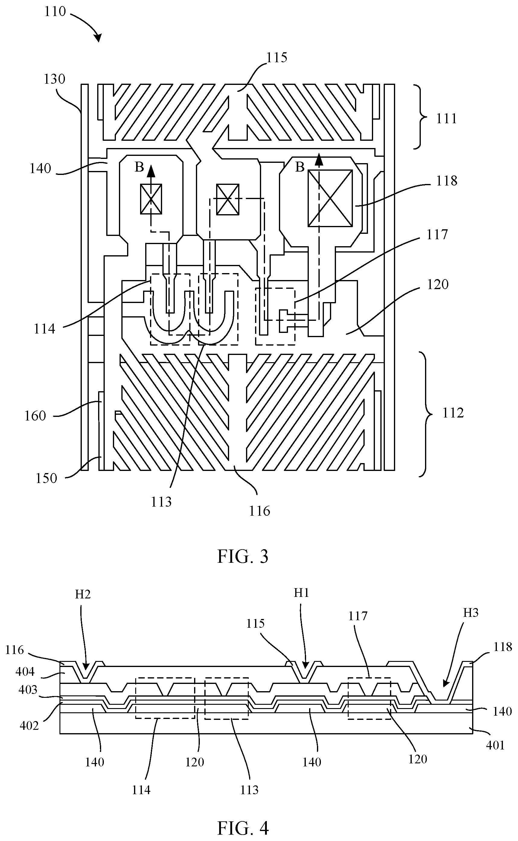 Patent US12332525 Figure 3 – Array substrate and display panel