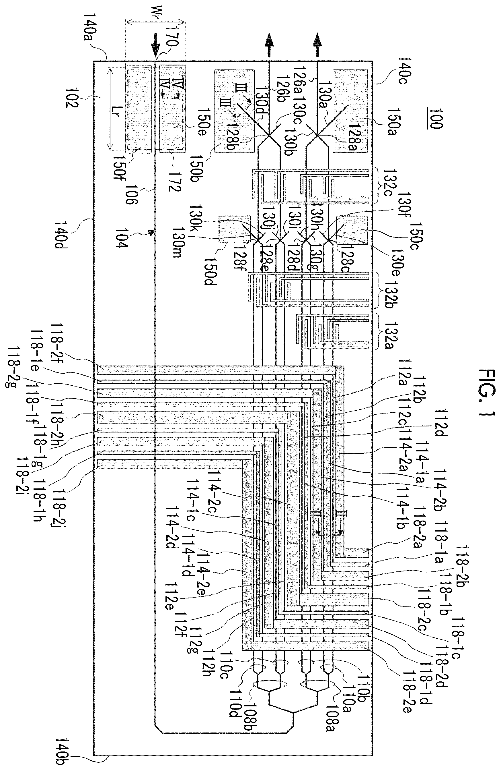 Patent US12332534 Figure 1 – Optical waveguide device, optical modulator, optical modulation module, and optical transmission apparatus