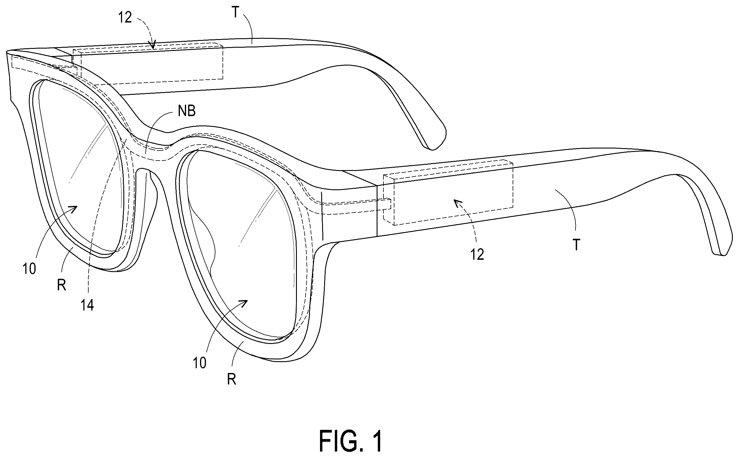 Patent US12332537 Figure 1 – Electronic device