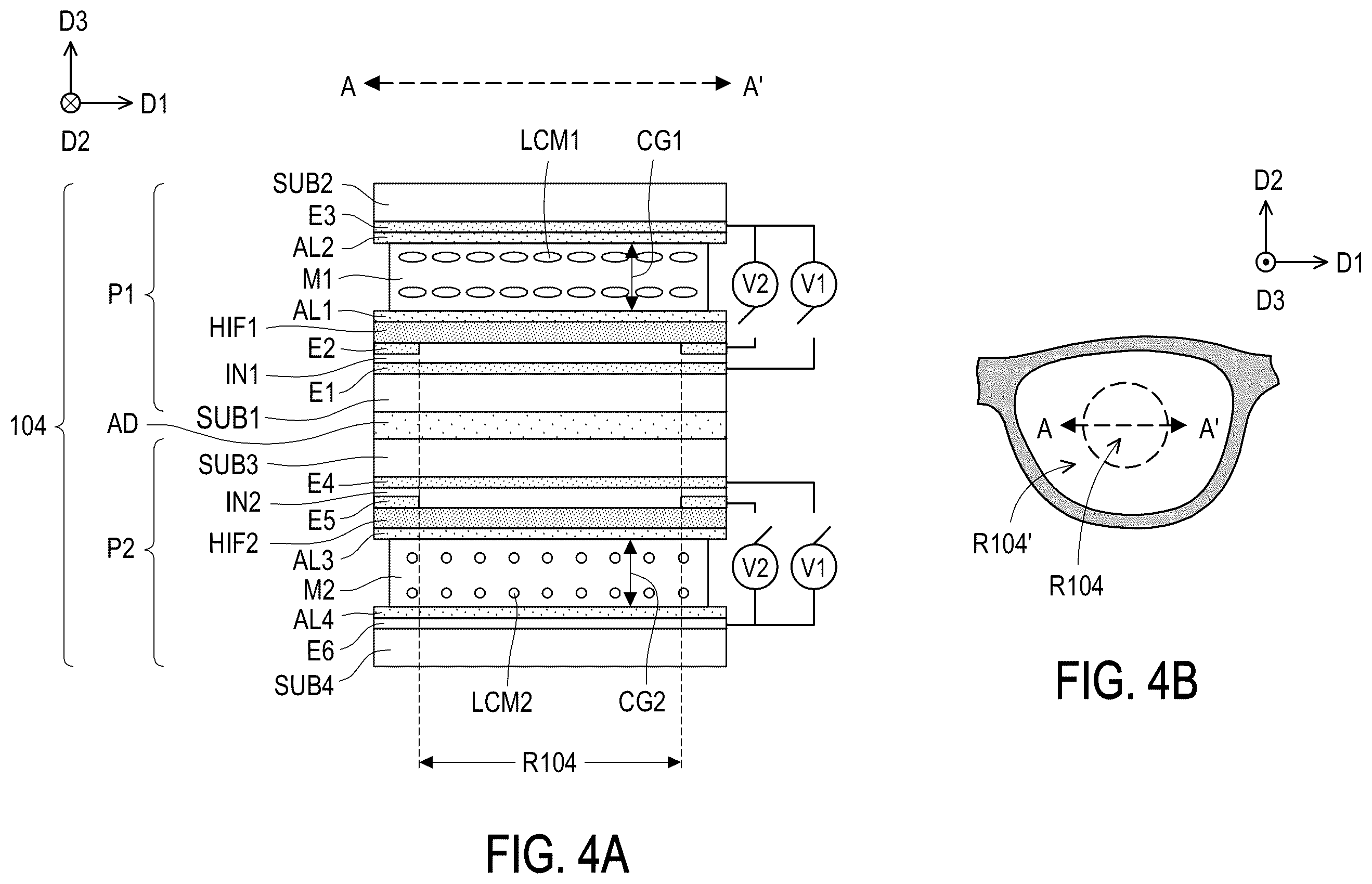 Patent US12332537 Figure 4 – Electronic device