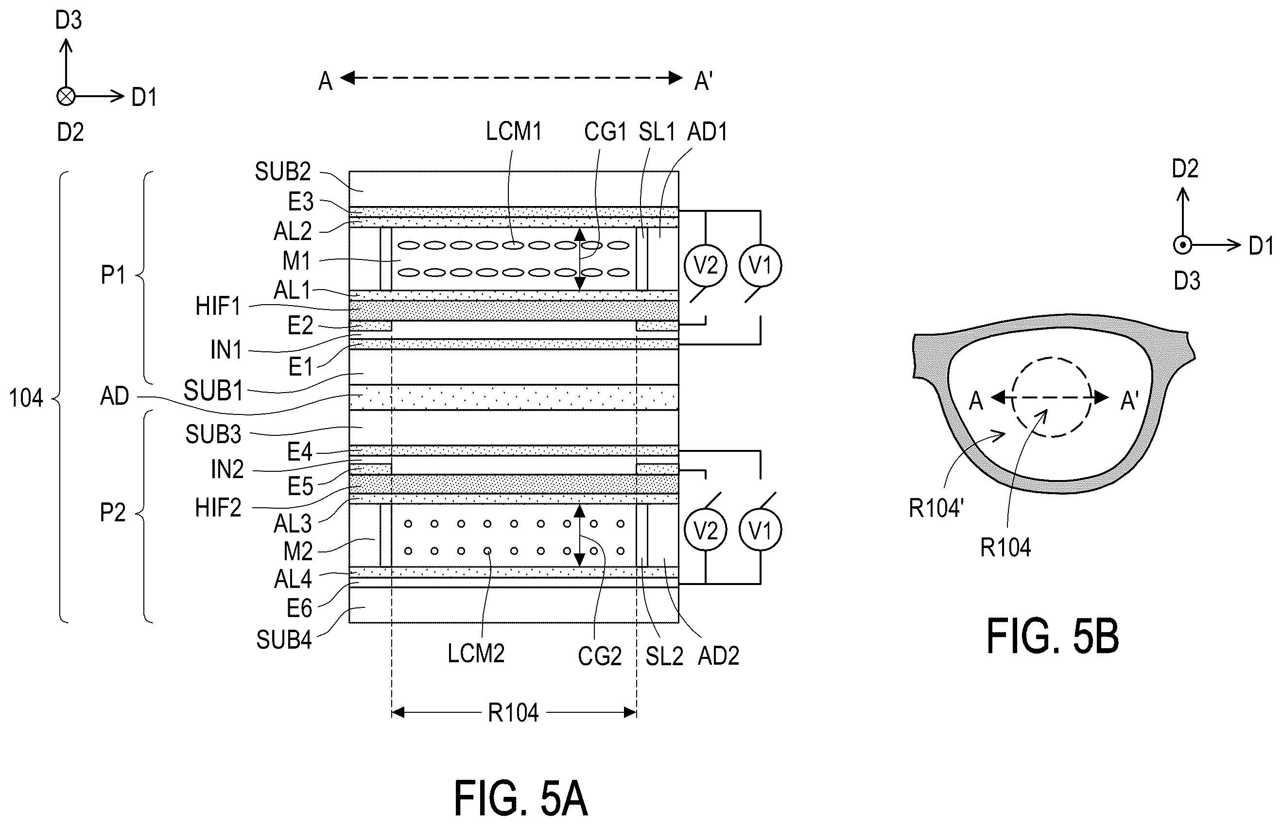 Patent US12332537 Figure 5 – Electronic device