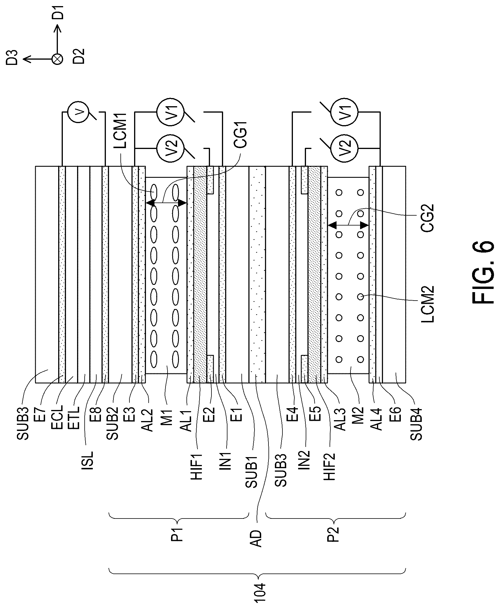 Patent US12332537 Figure 6 – Electronic device