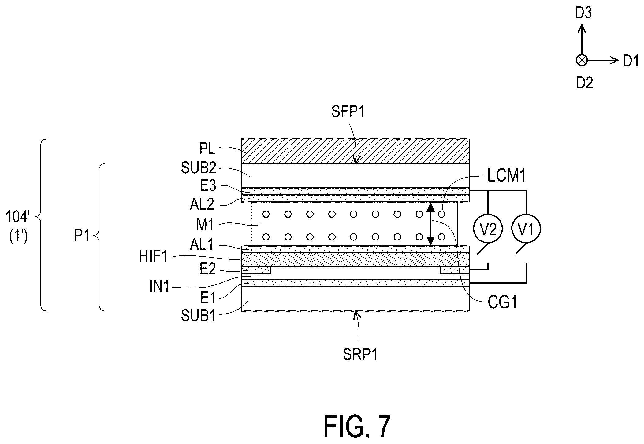Patent US12332537 Figure 7 – Electronic device