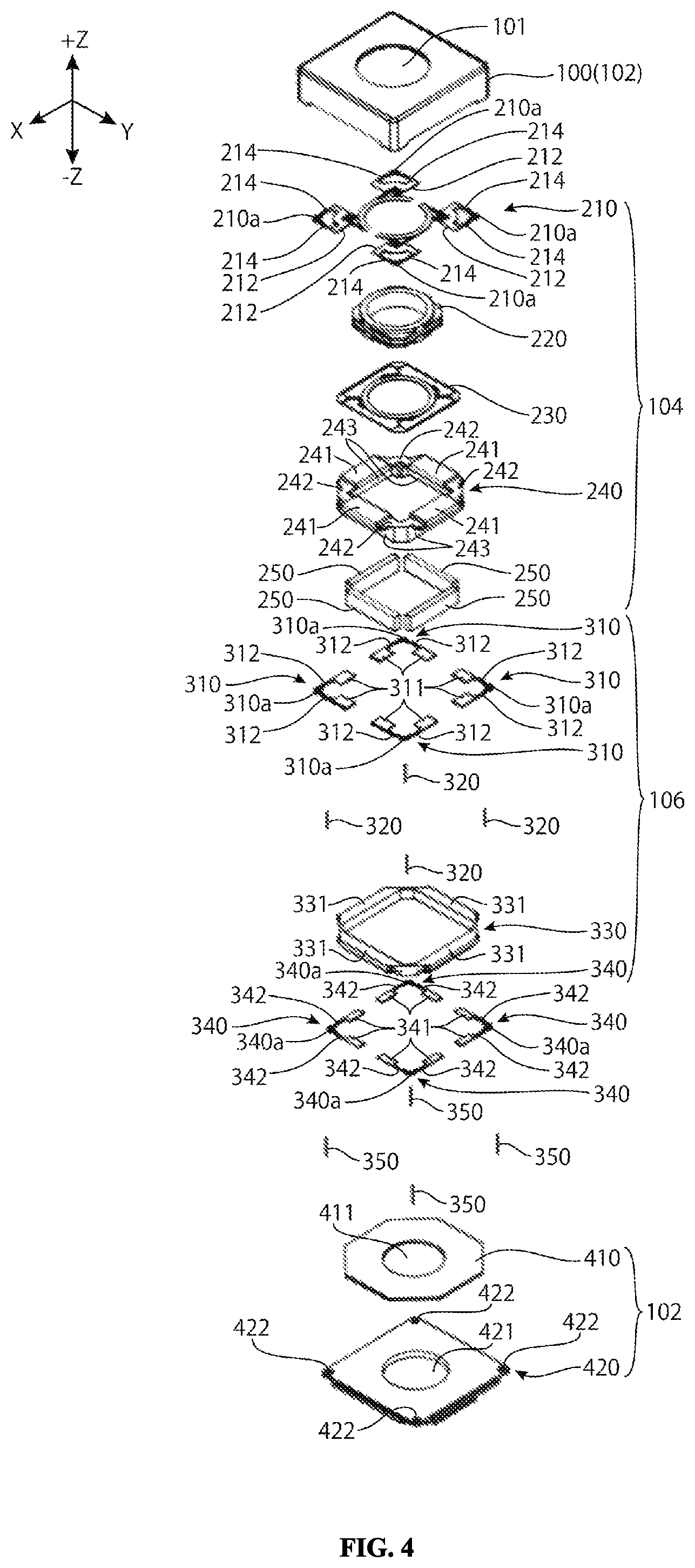 Patent US12332544 Figure 4 – Lens driving device, camera device and electronic apparatus