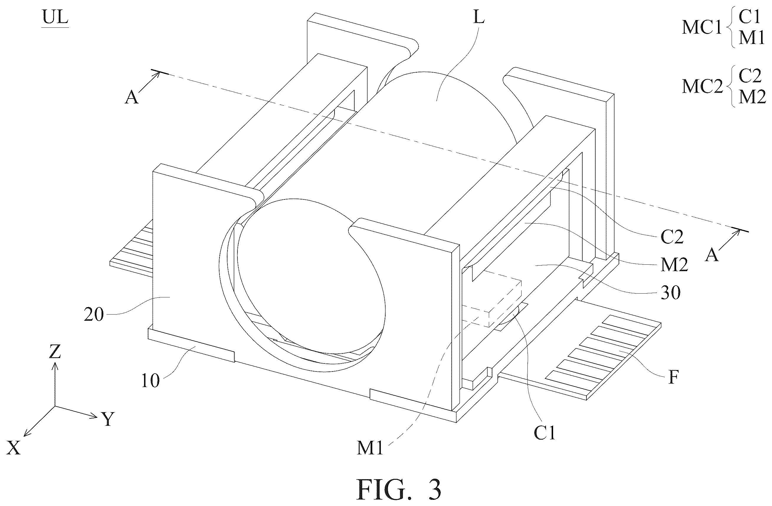 Patent US12332546 Figure 3 – Optical element driving mechanism
