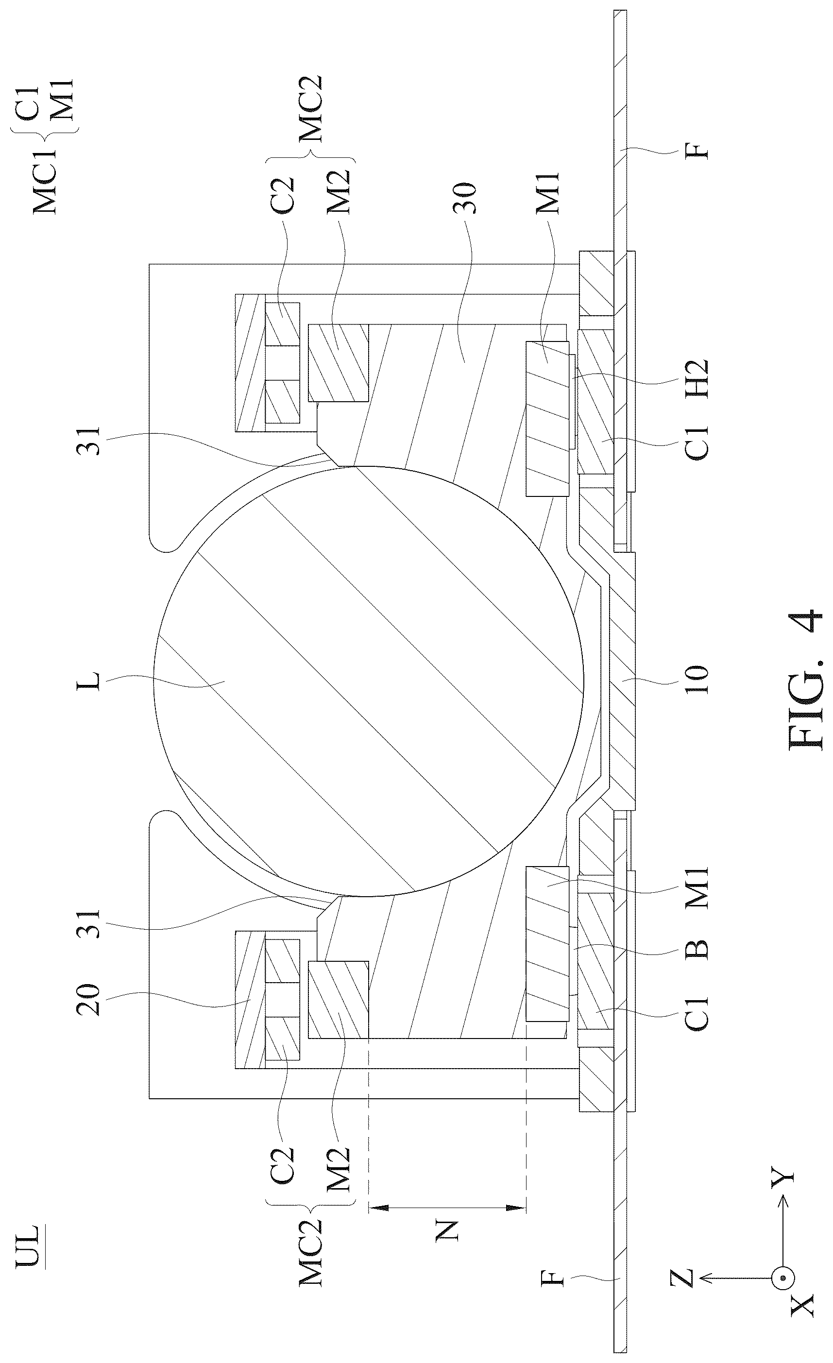Patent US12332546 Figure 4 – Optical element driving mechanism