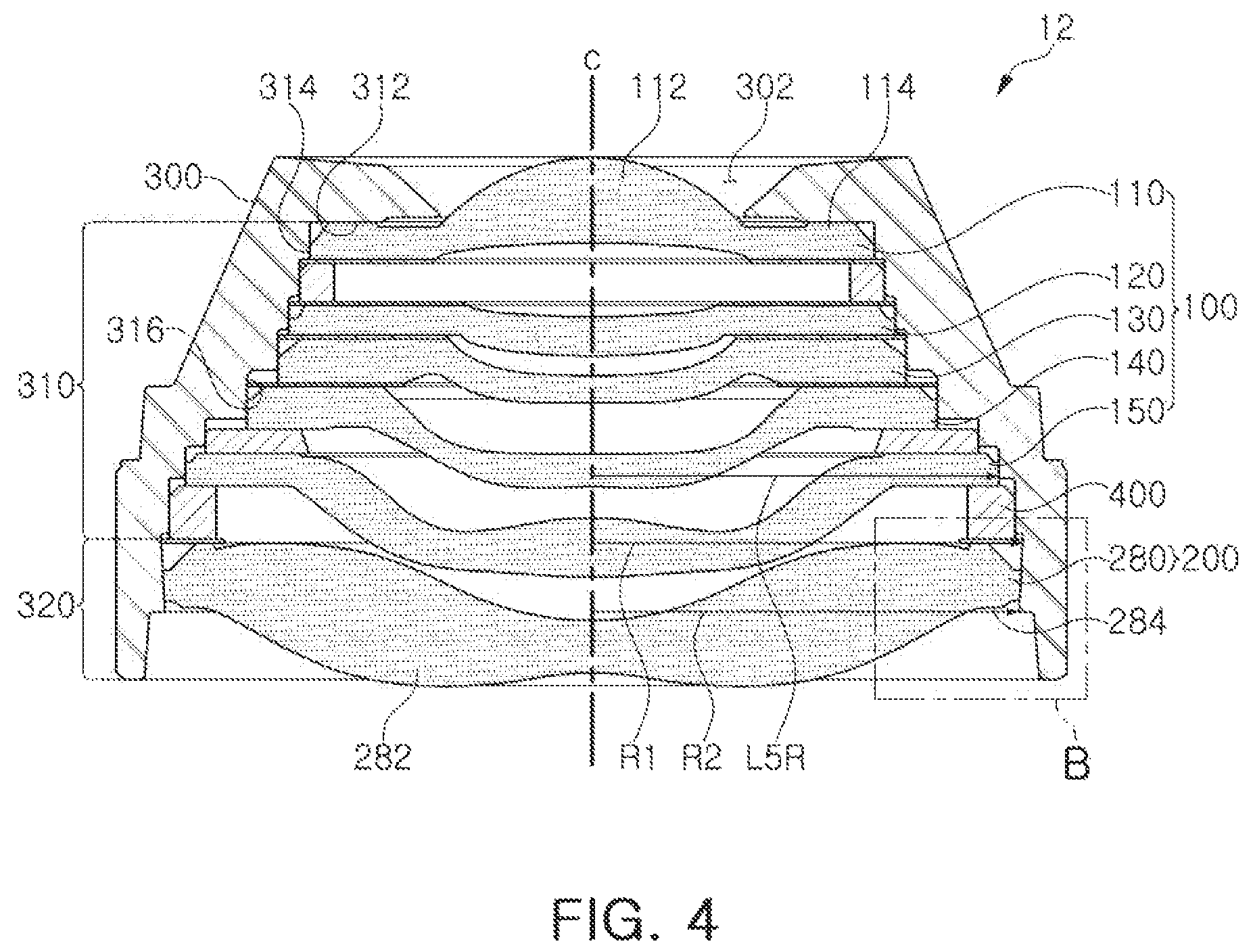 Patent US12332548 Figure 4 – Camera module