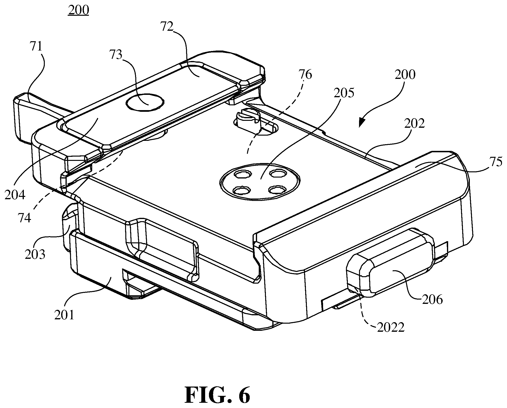 Patent US12332553 Figure 6 – Adapter, connecting mechanism, and photographic device