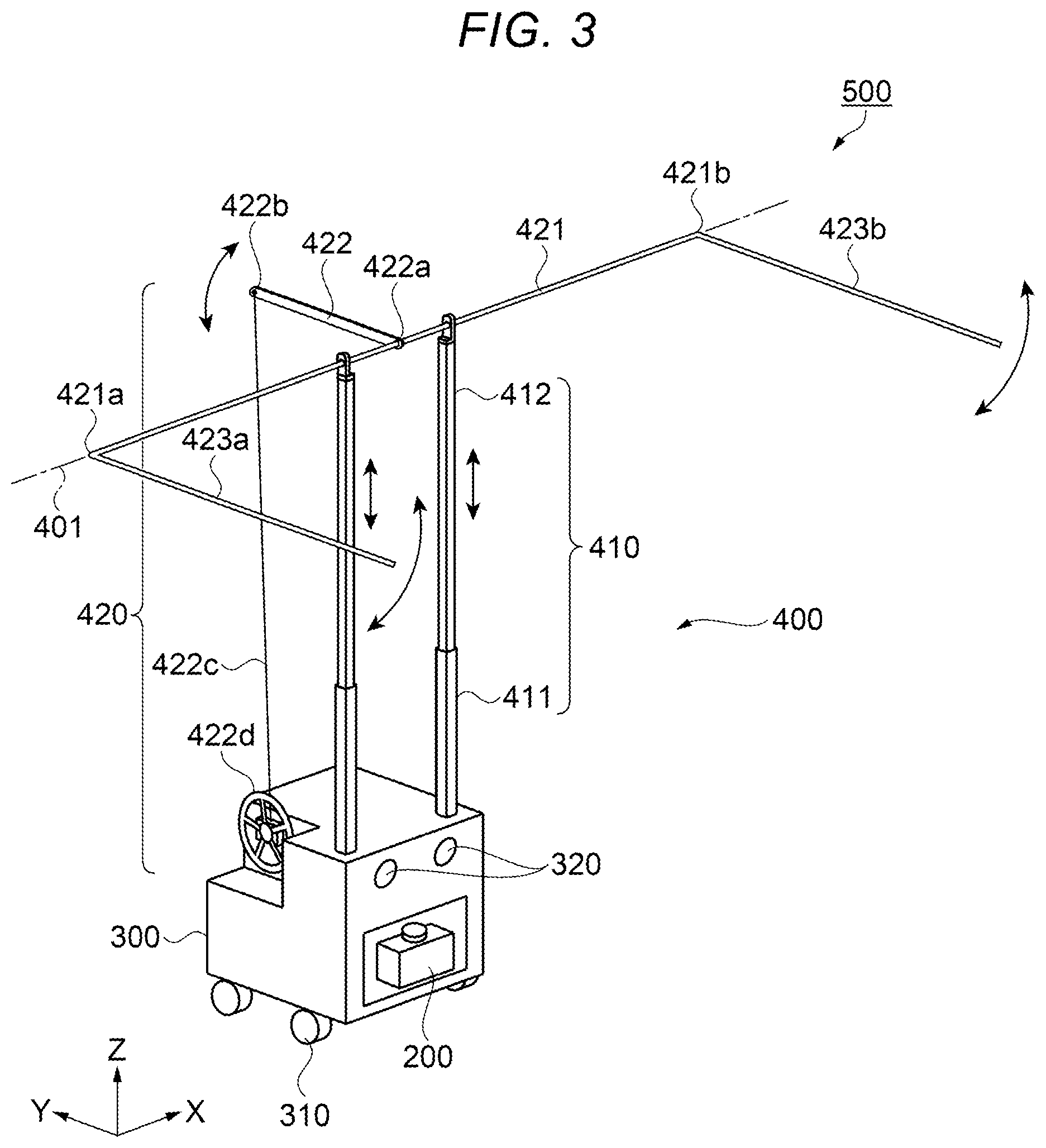 Patent US12332554 Figure 3 – Projection system