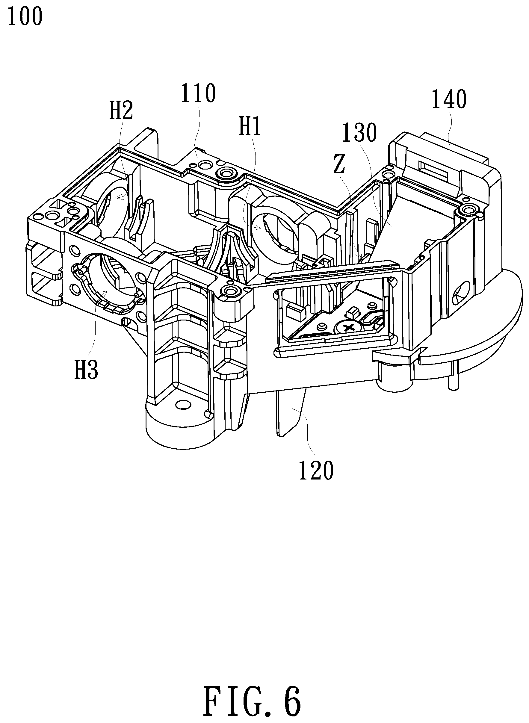 Patent US12332555 Figure 4 – Optical engine module for dissipating heat generated by off-state beam and projection device using the same