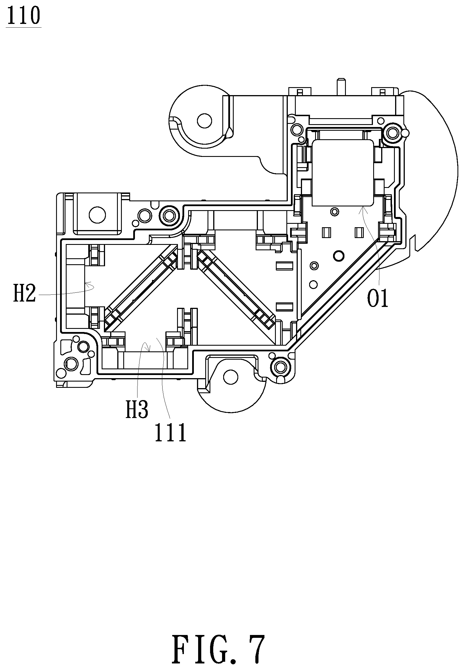 Patent US12332555 Figure 5 – Optical engine module for dissipating heat generated by off-state beam and projection device using the same