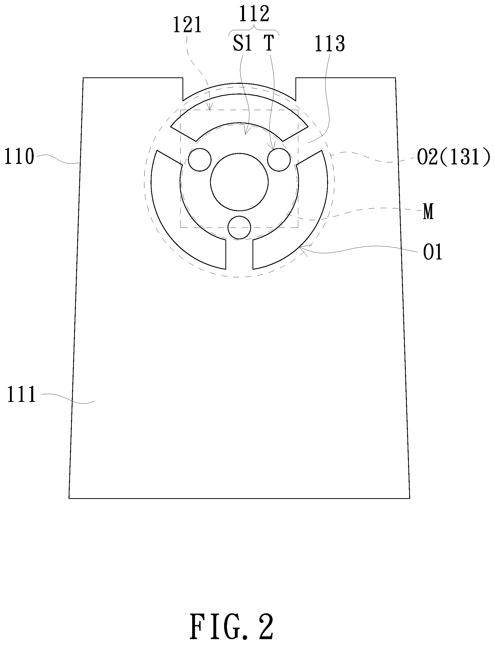 Patent US12332556 Figure 2 – Heat dissipation module and projection device