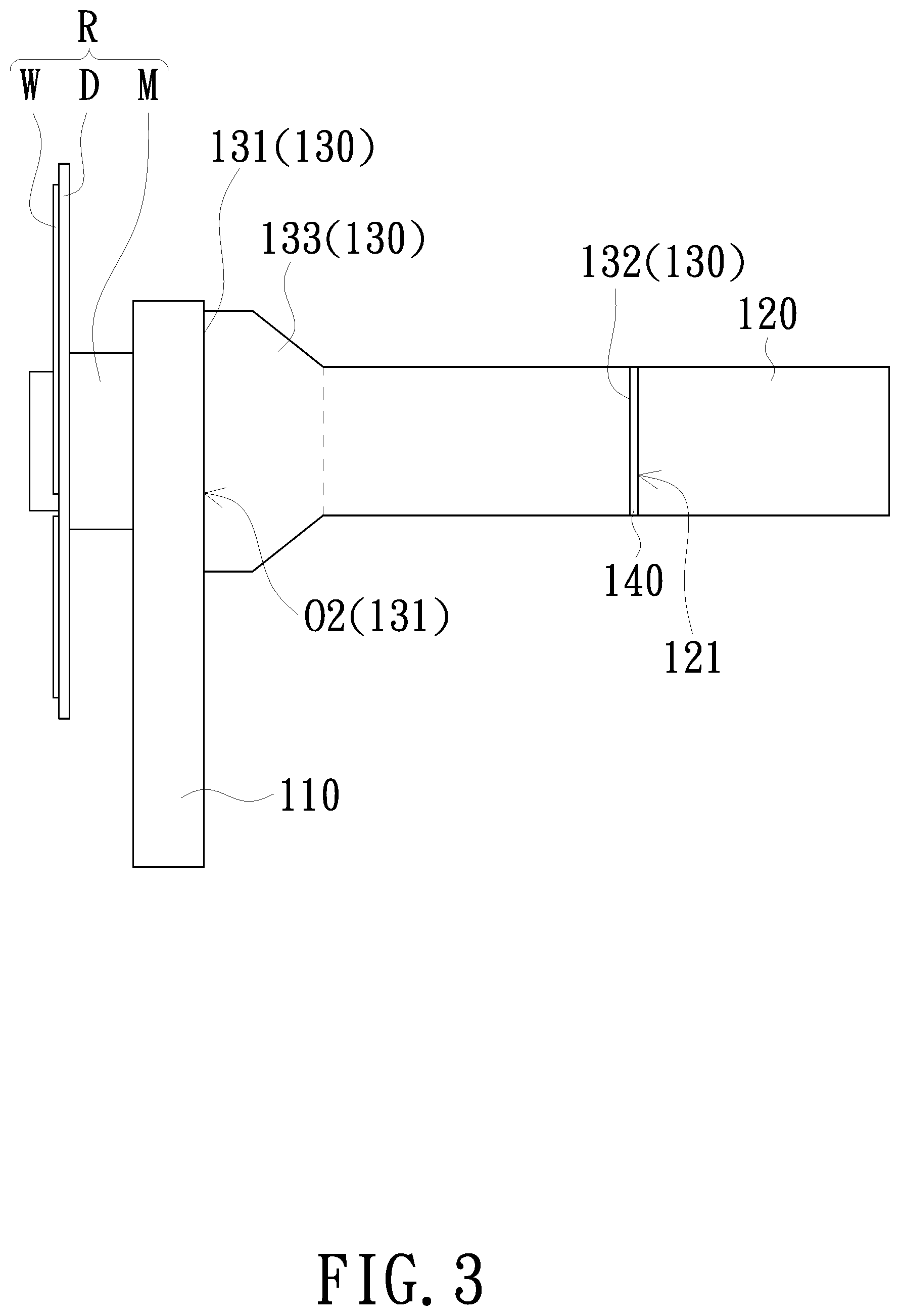 Patent US12332556 Figure 3 – Heat dissipation module and projection device