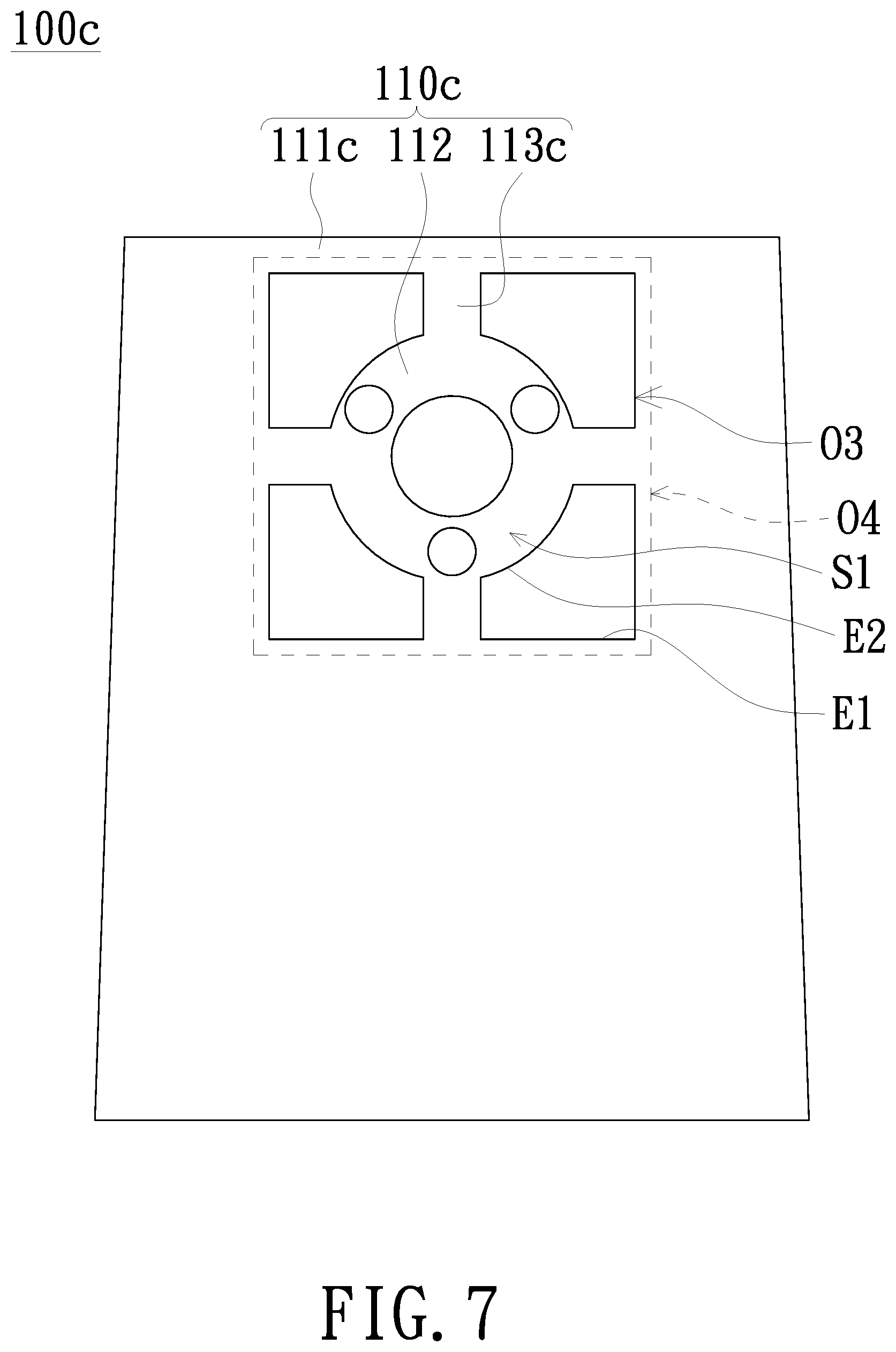 Patent US12332556 Figure 7 – Heat dissipation module and projection device
