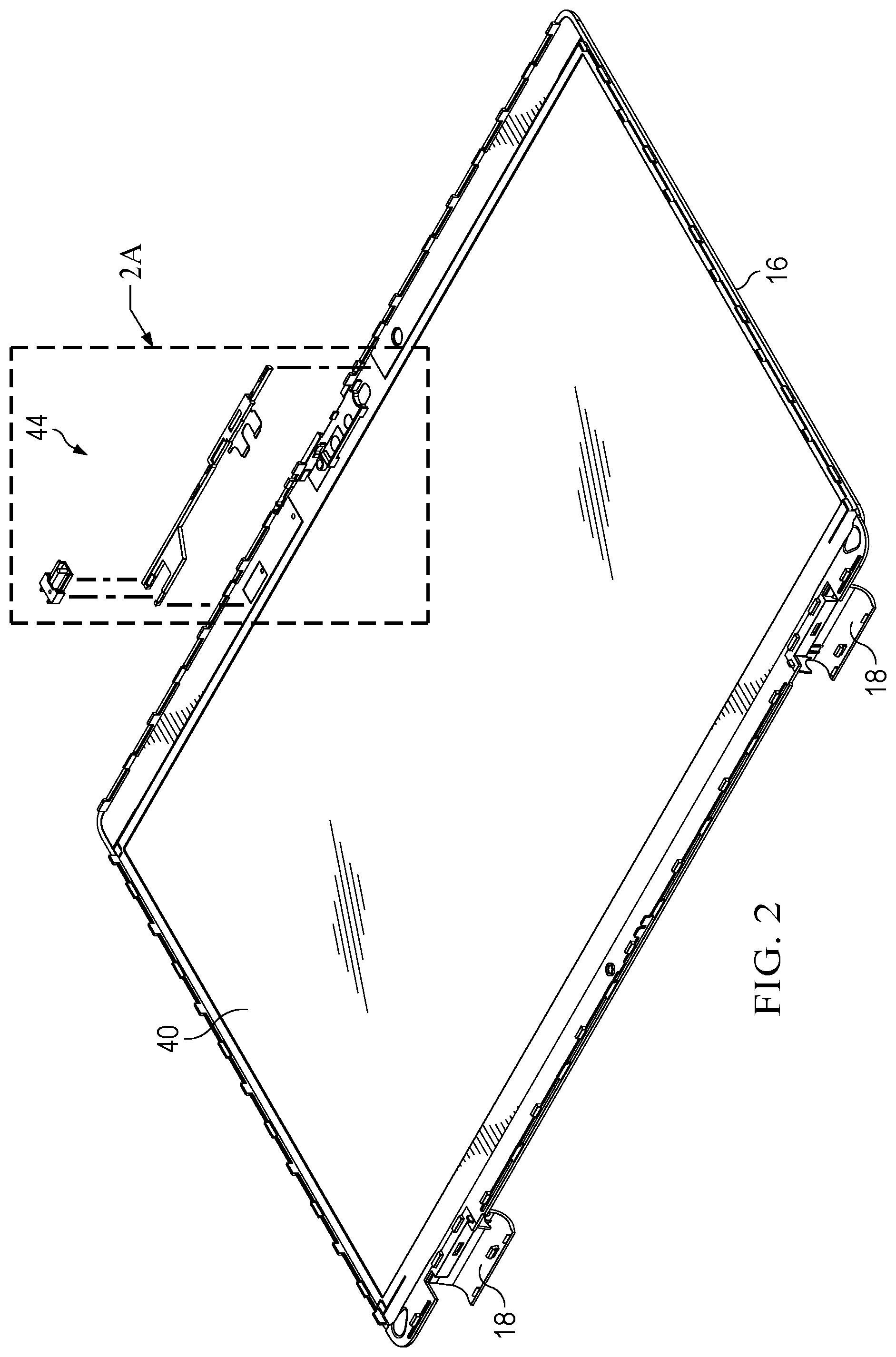Patent US12332560 Figure 2 – Information handling system camera shutter with semi-automatic action