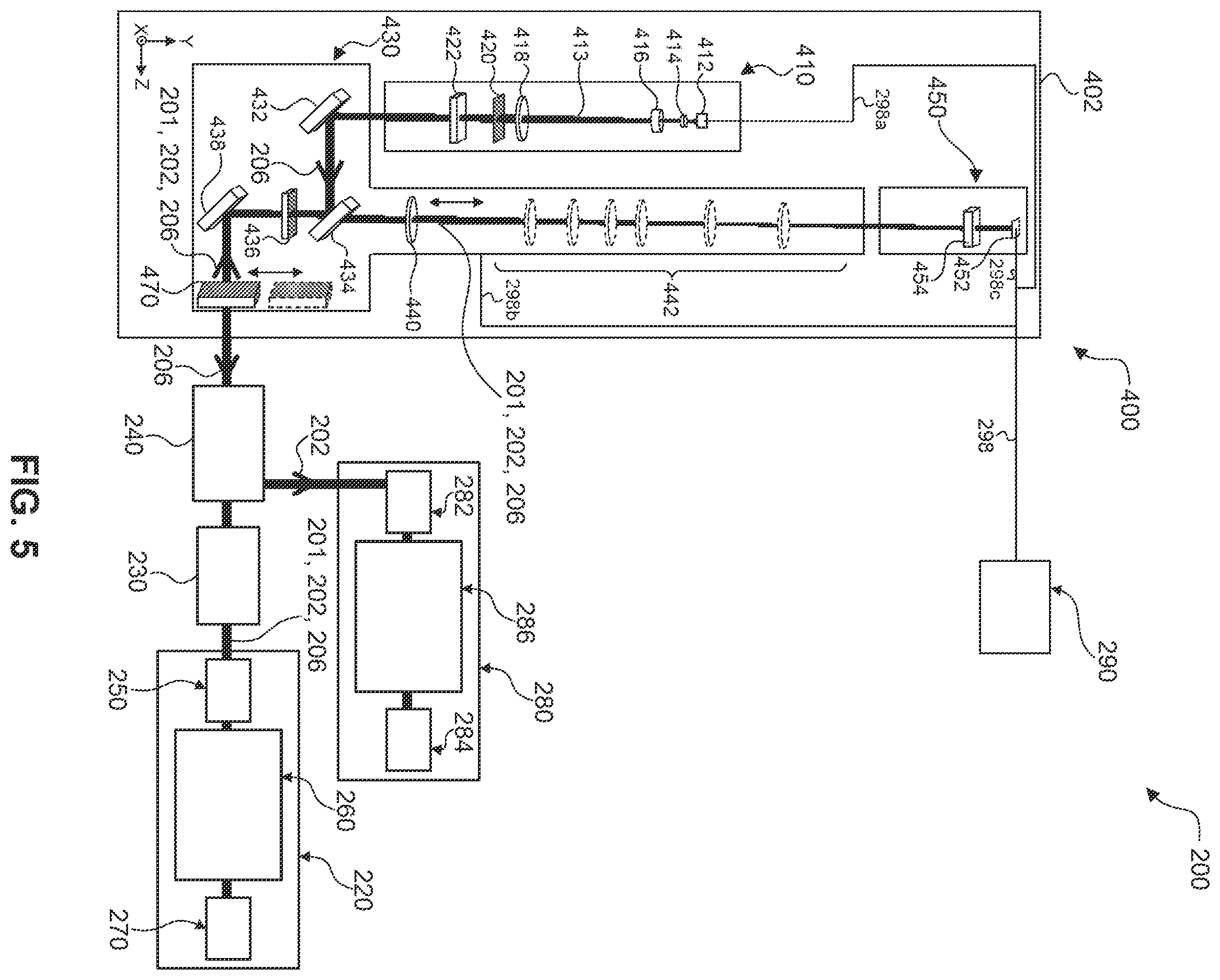 Patent US12332569 Figure 4 – Metrology for improving DUV laser alignment