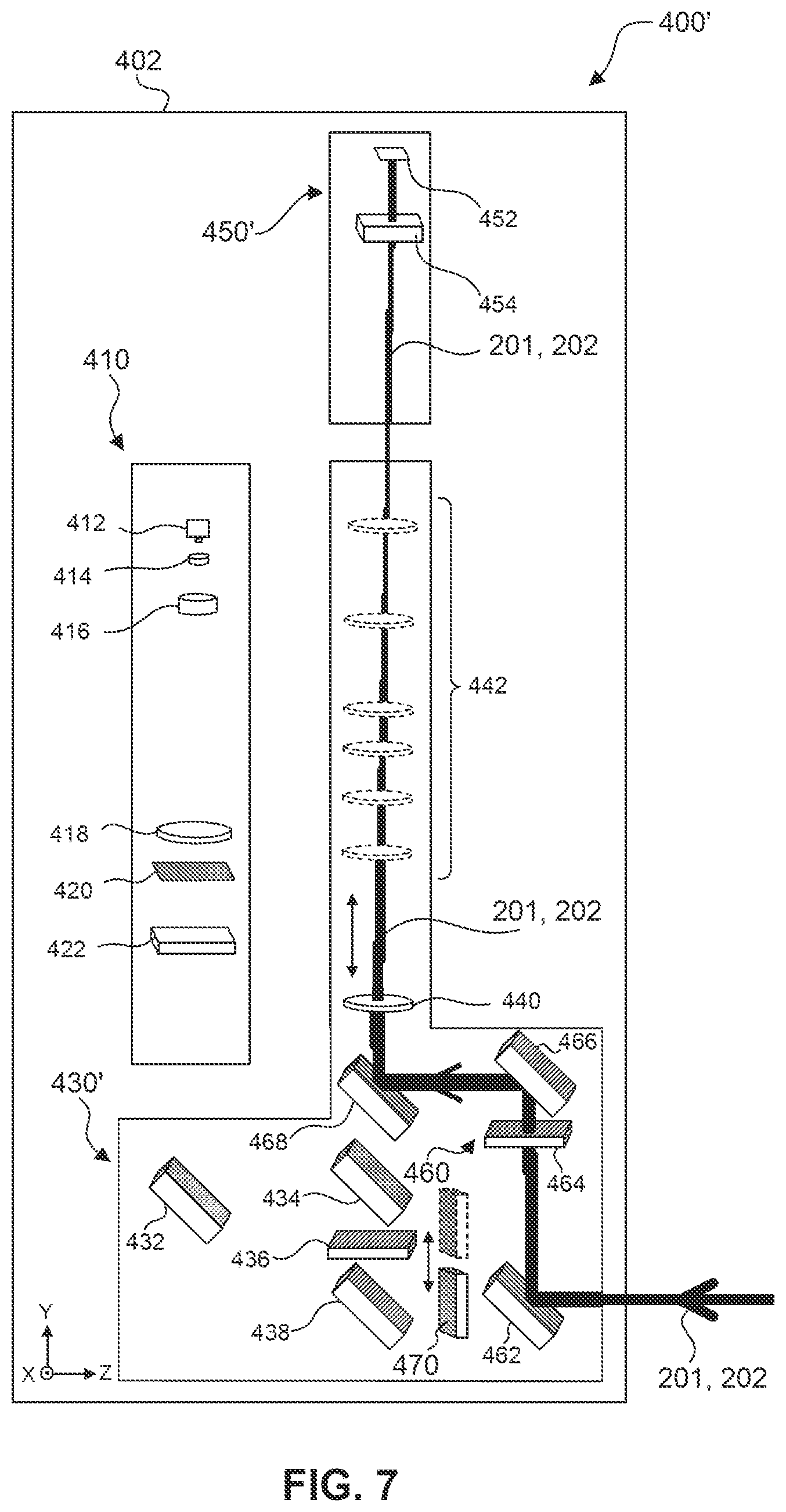 Patent US12332569 Figure 6 – Metrology for improving DUV laser alignment