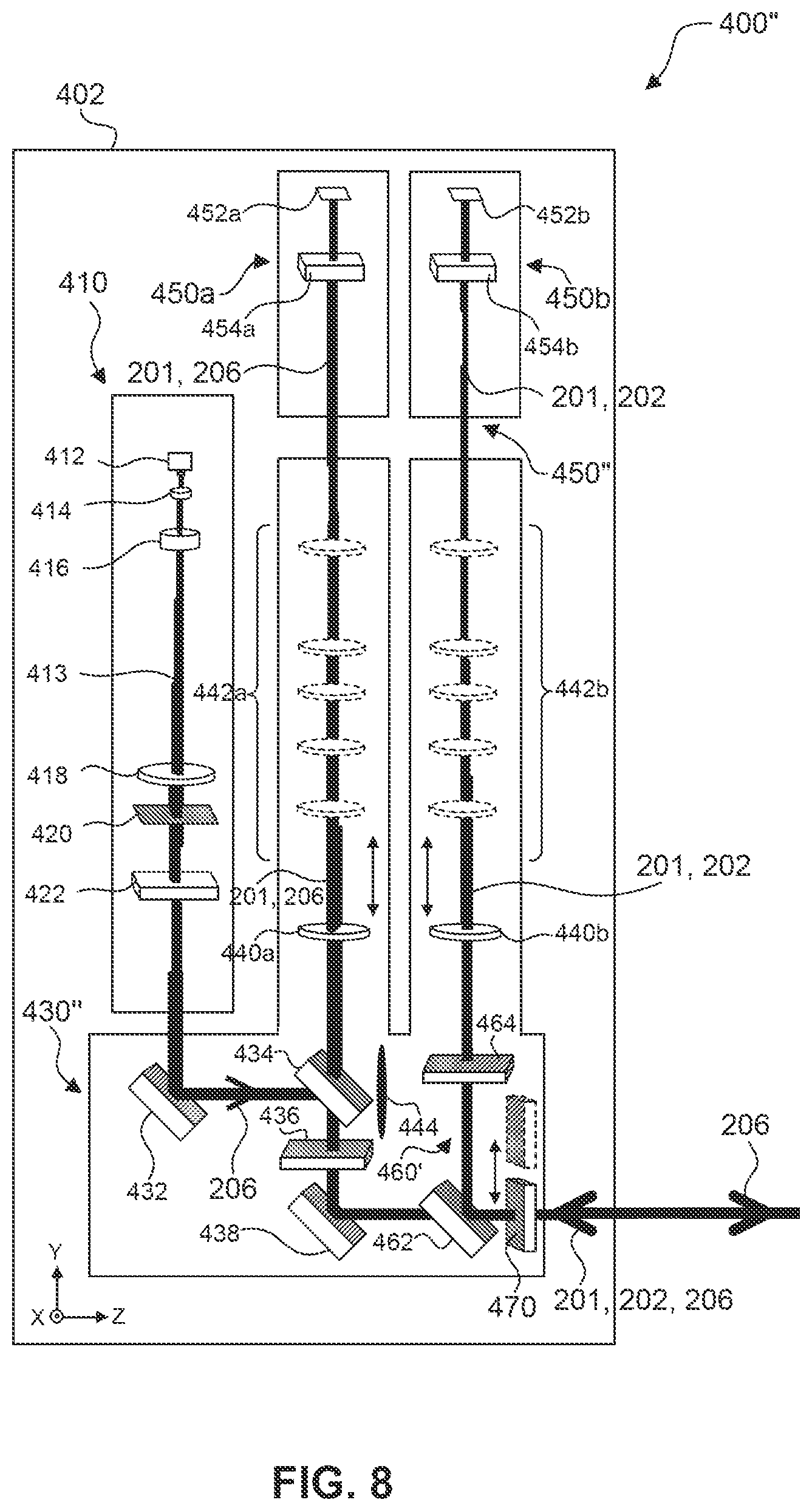 Patent US12332569 Figure 7 – Metrology for improving DUV laser alignment