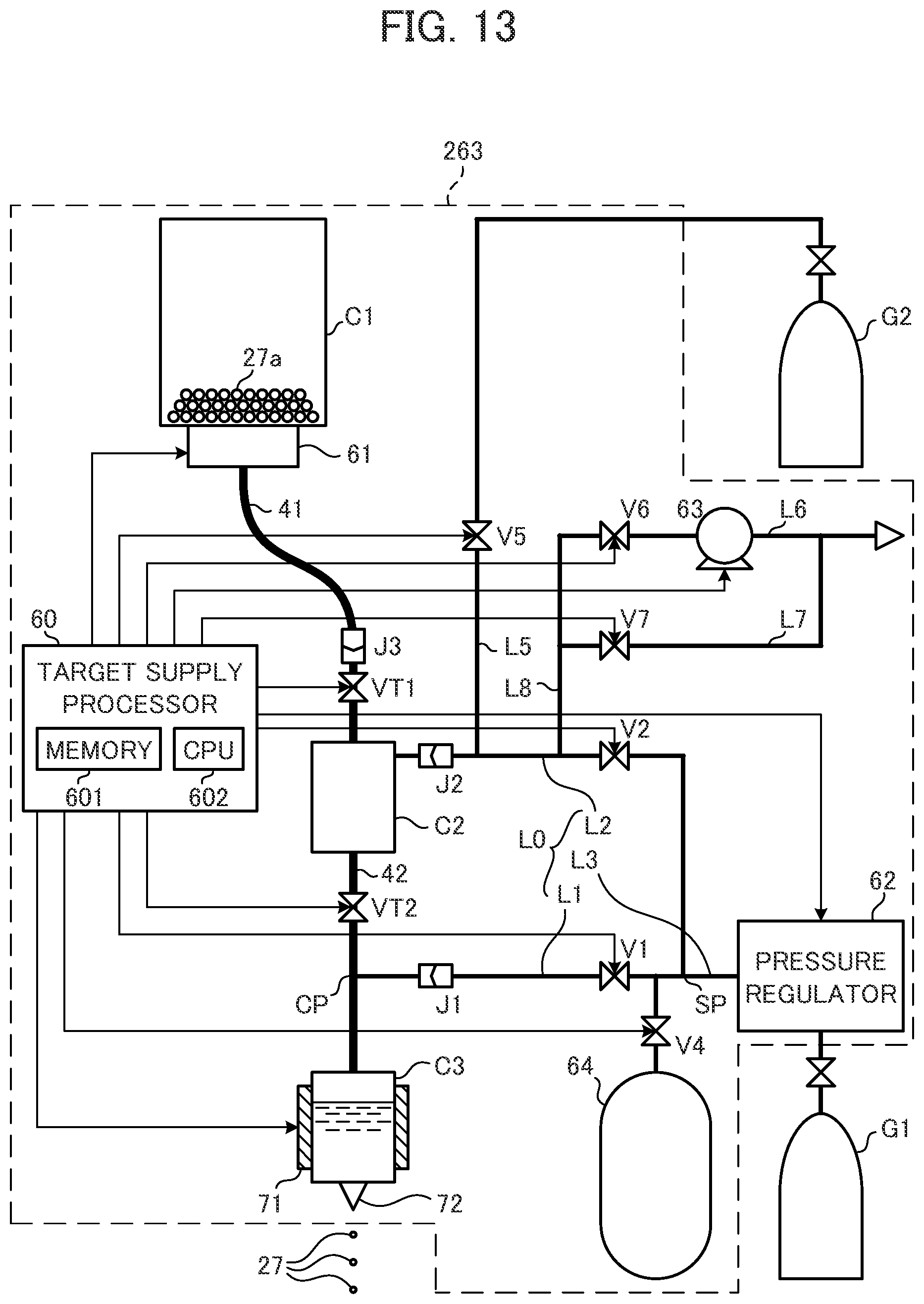 Patent US12332575 Figure 10 – Target supply system, extreme ultraviolet light generation apparatus, and electronic device manufacturing method