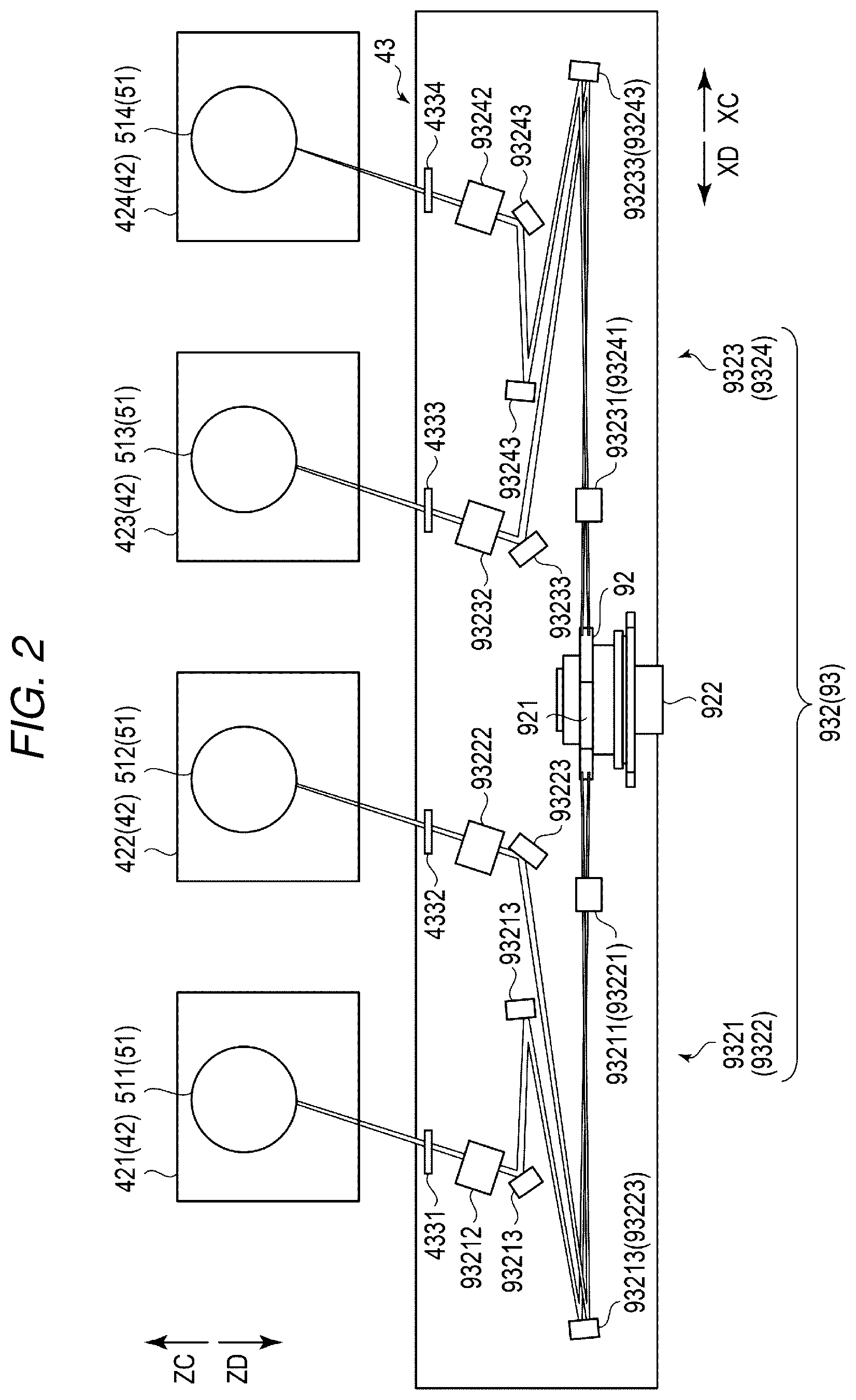Patent US12332578 Figure 2 – Optical scanning device