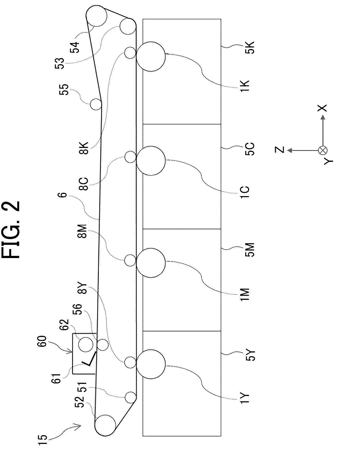 Patent US12332580 Figure 2 – Image forming apparatus including a housing with a cover to store a toner bottle