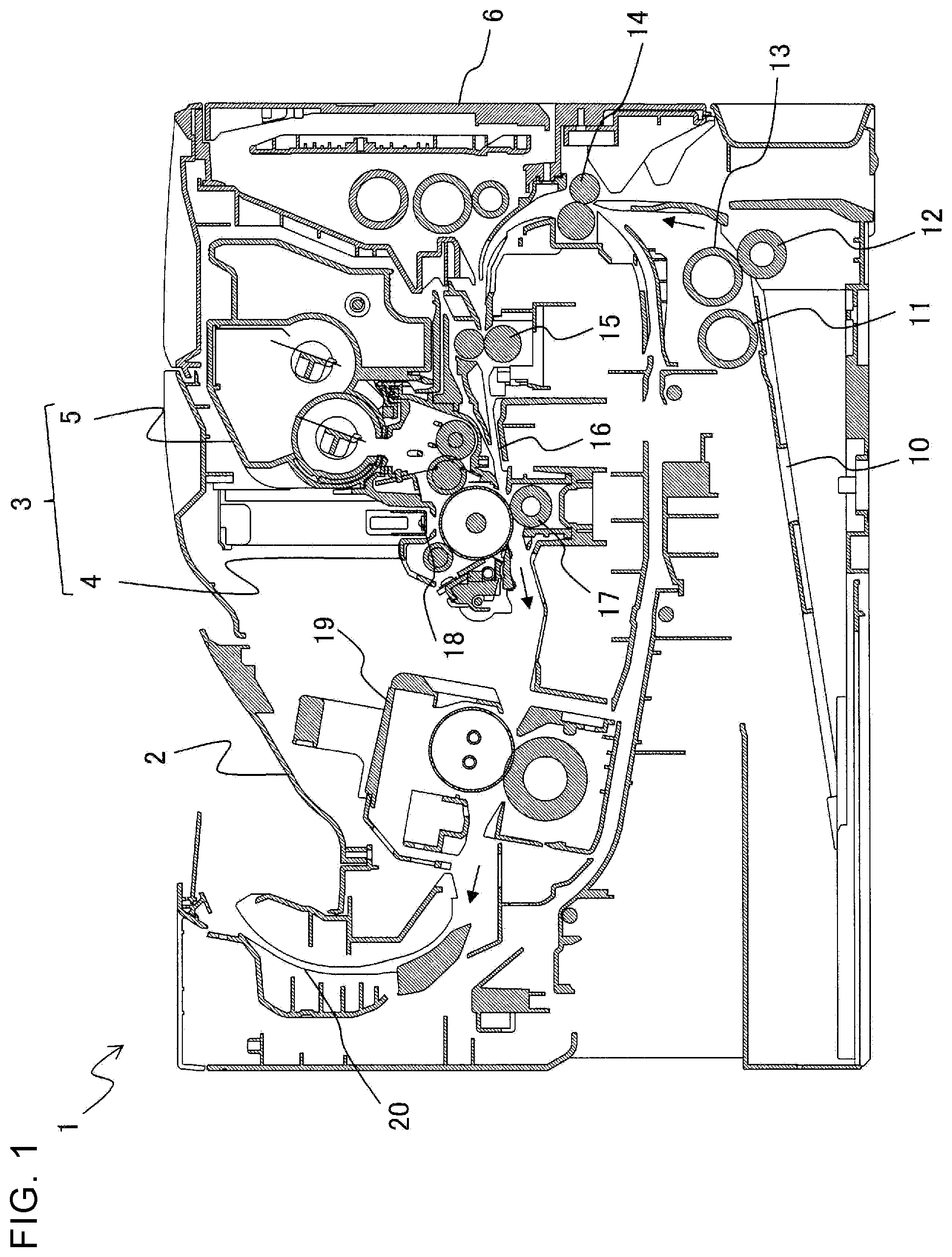 Patent US12332581 — Image formation apparatus having developer cartridge with rotatable shutter lock engagement member — Figure 1