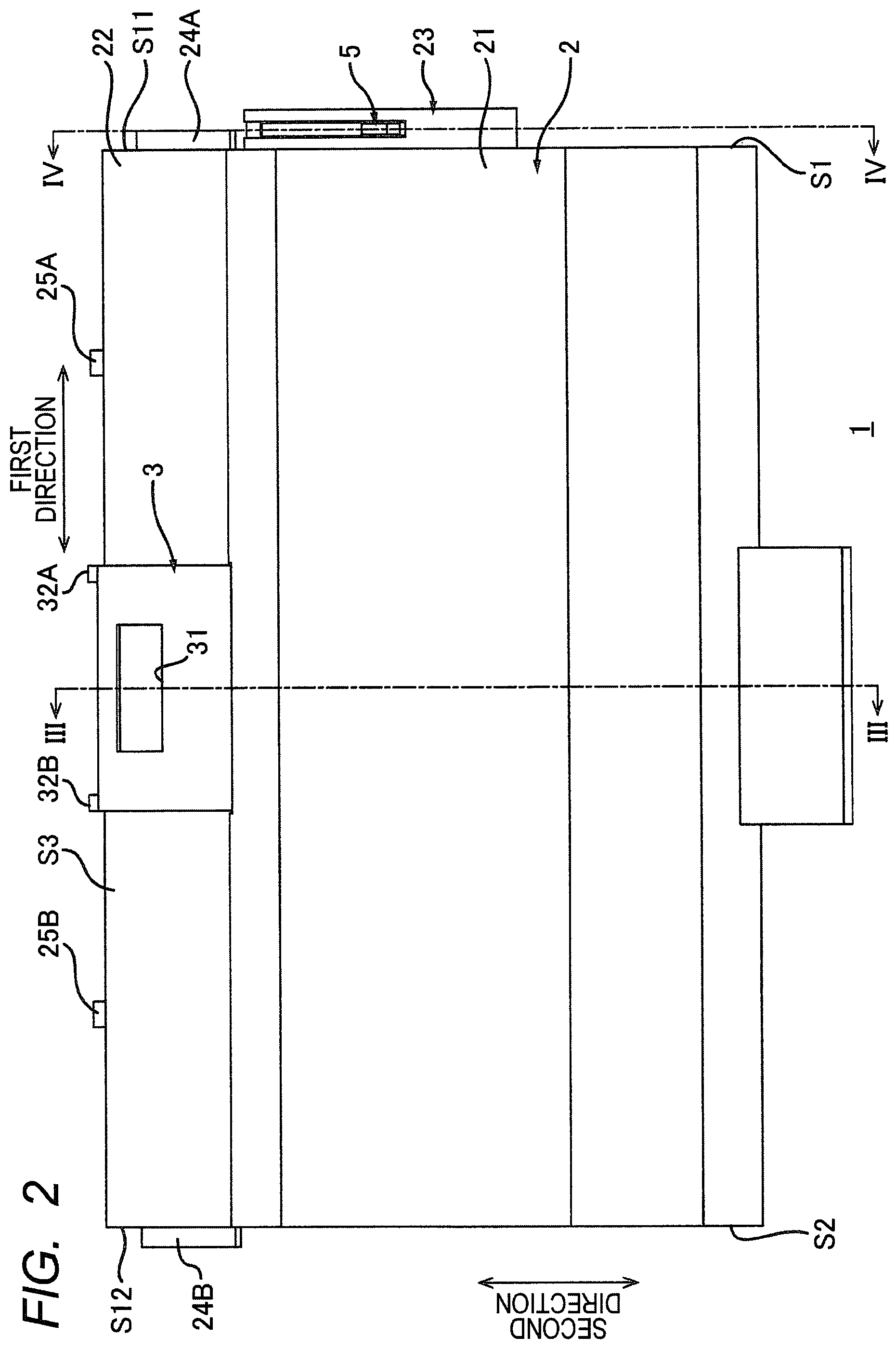 Patent US12332582 Figure 2 – Cartridge having rotatable reception shutter, cartridge having lever for opening and closing reception shutter, and method of supplying toner