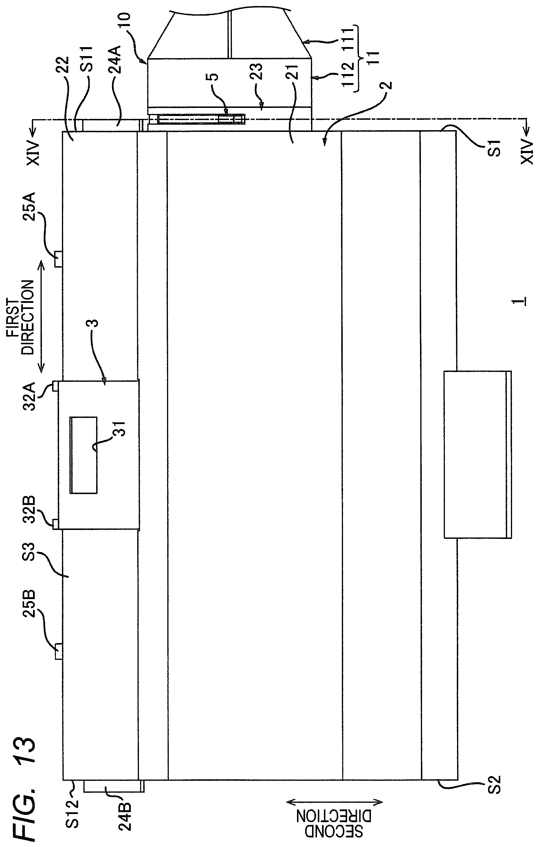 Patent US12332582 Figure 13 – Cartridge having rotatable reception shutter, cartridge having lever for opening and closing reception shutter, and method of supplying toner