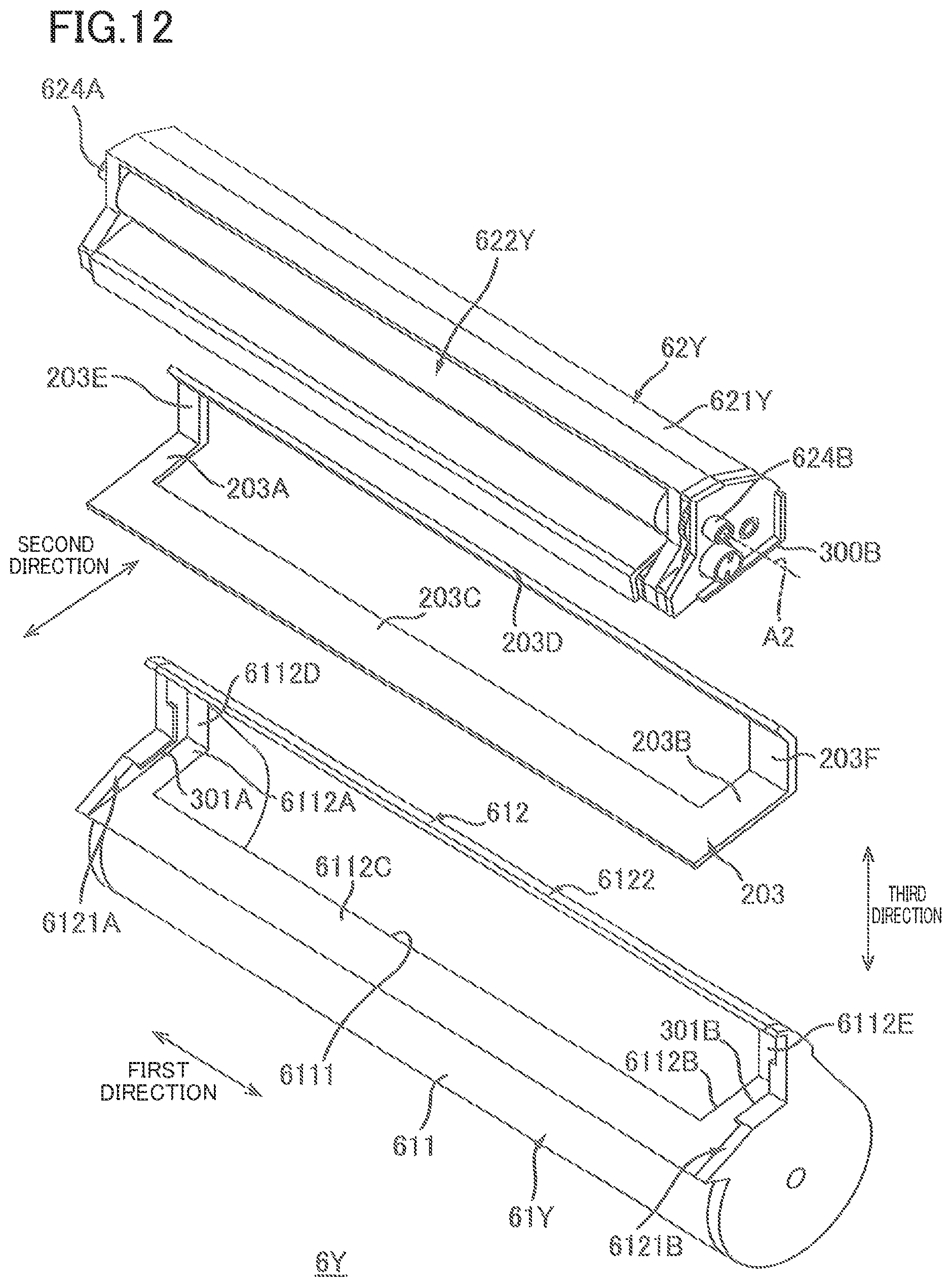 Patent US12332583 Figure 12 – Developer cartridge and image forming apparatus