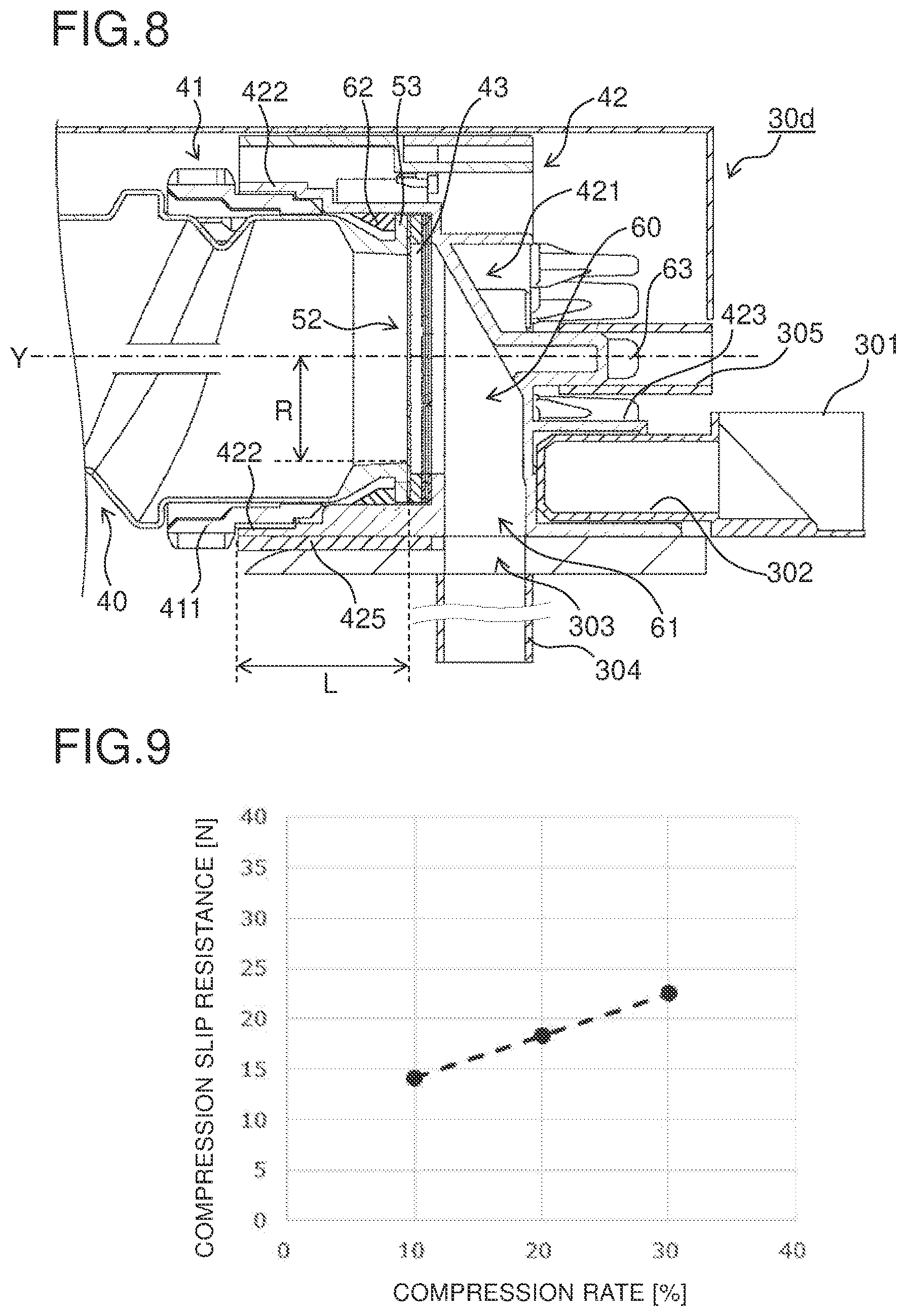 Patent US12332585 Figure 6 – Seal member and toner storage container including same