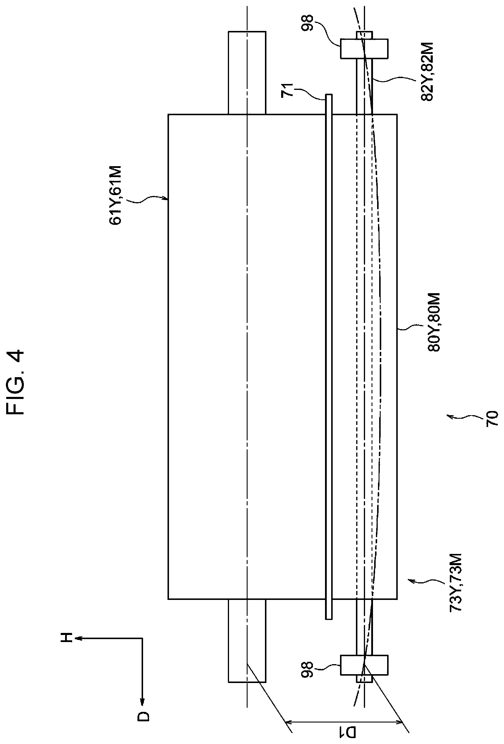 Patent US12332586 Figure 4 – Transfer device and image forming apparatus