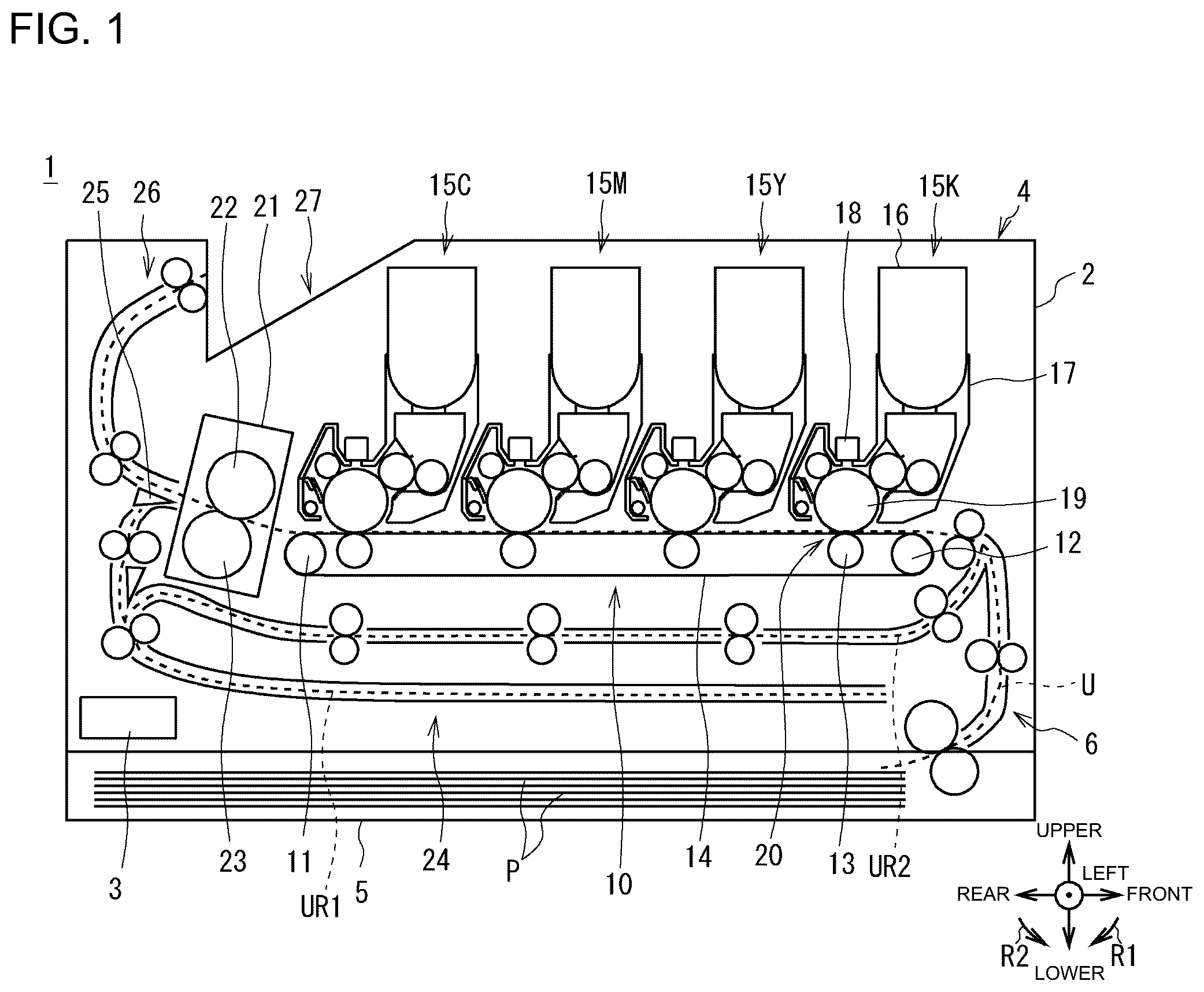 Patent US12332587 Figure 1 – Image formation apparatus, image formation method, and image formation program