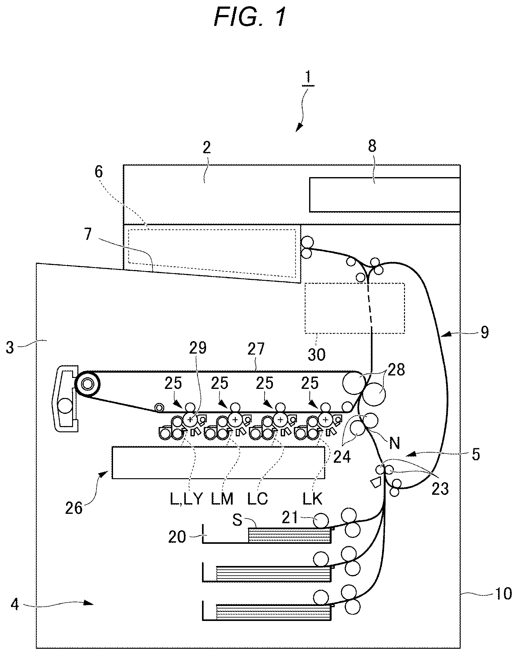 Patent US12332591 — Fixing device — Figure 1