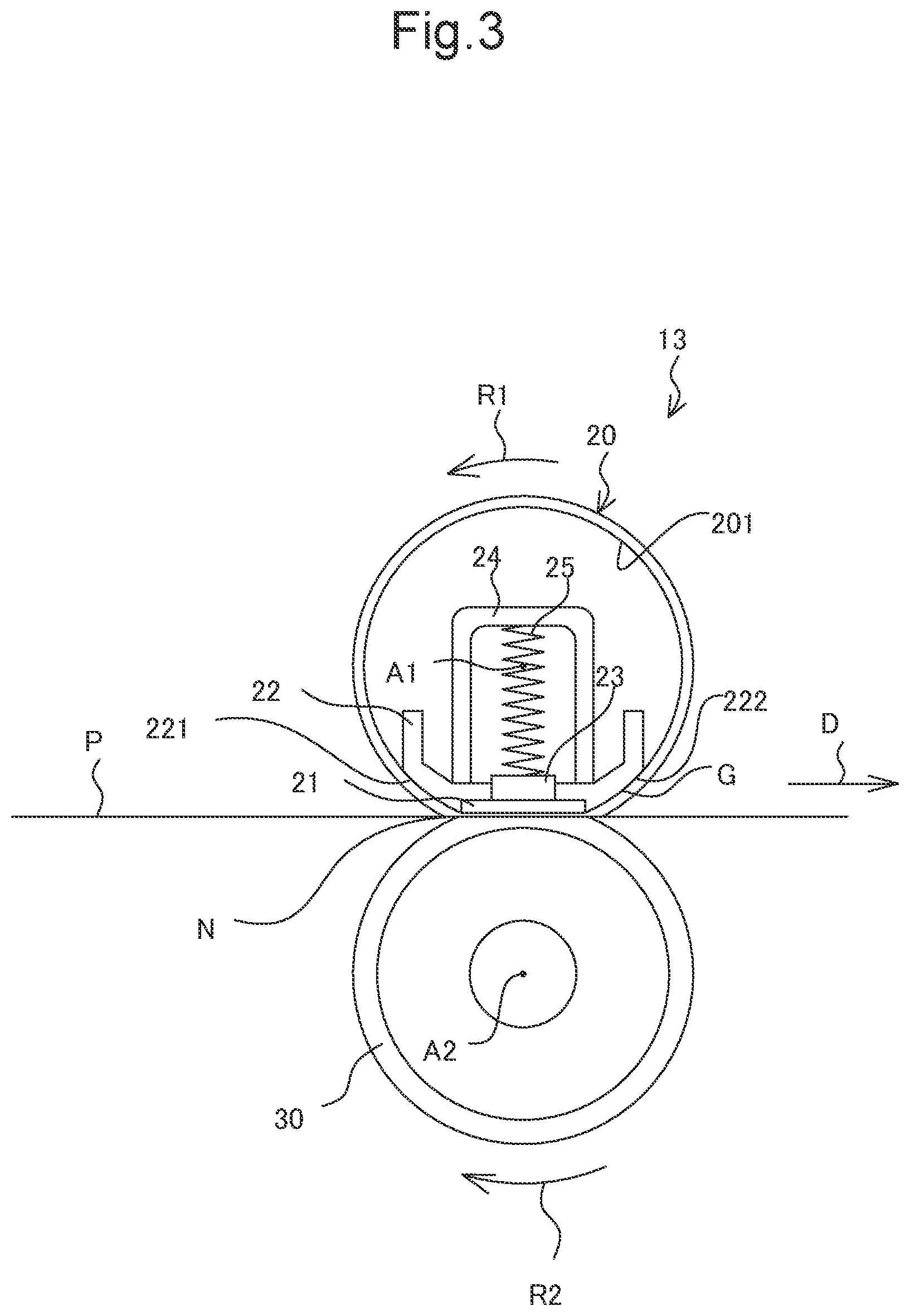 Patent US12332592 Figure 3 – Fixing device including heater retention member, having slits formed on face opposing inner circumferential surface of fixing belt, and image forming apparatus