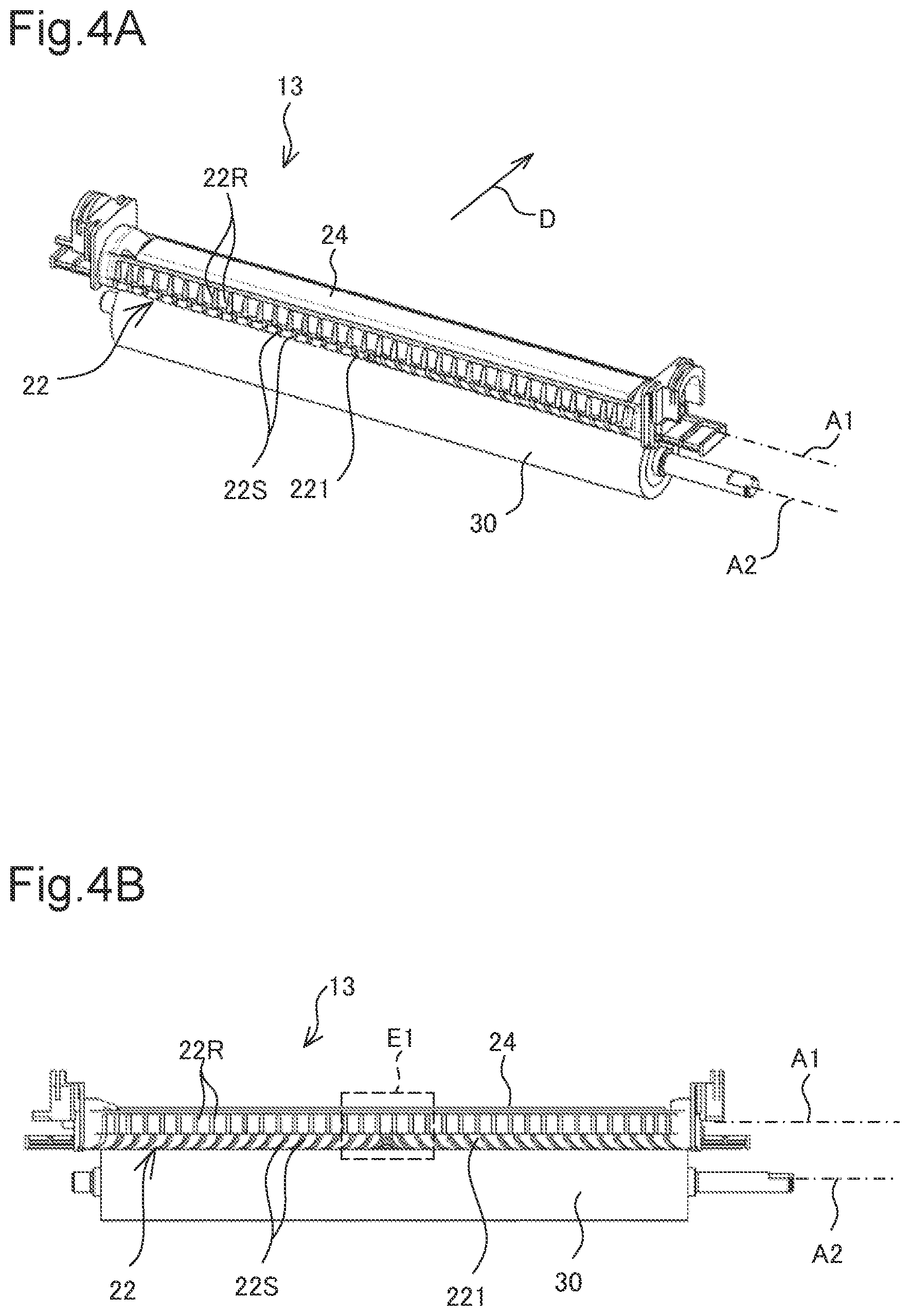Patent US12332592 Figure 4 – Fixing device including heater retention member, having slits formed on face opposing inner circumferential surface of fixing belt, and image forming apparatus